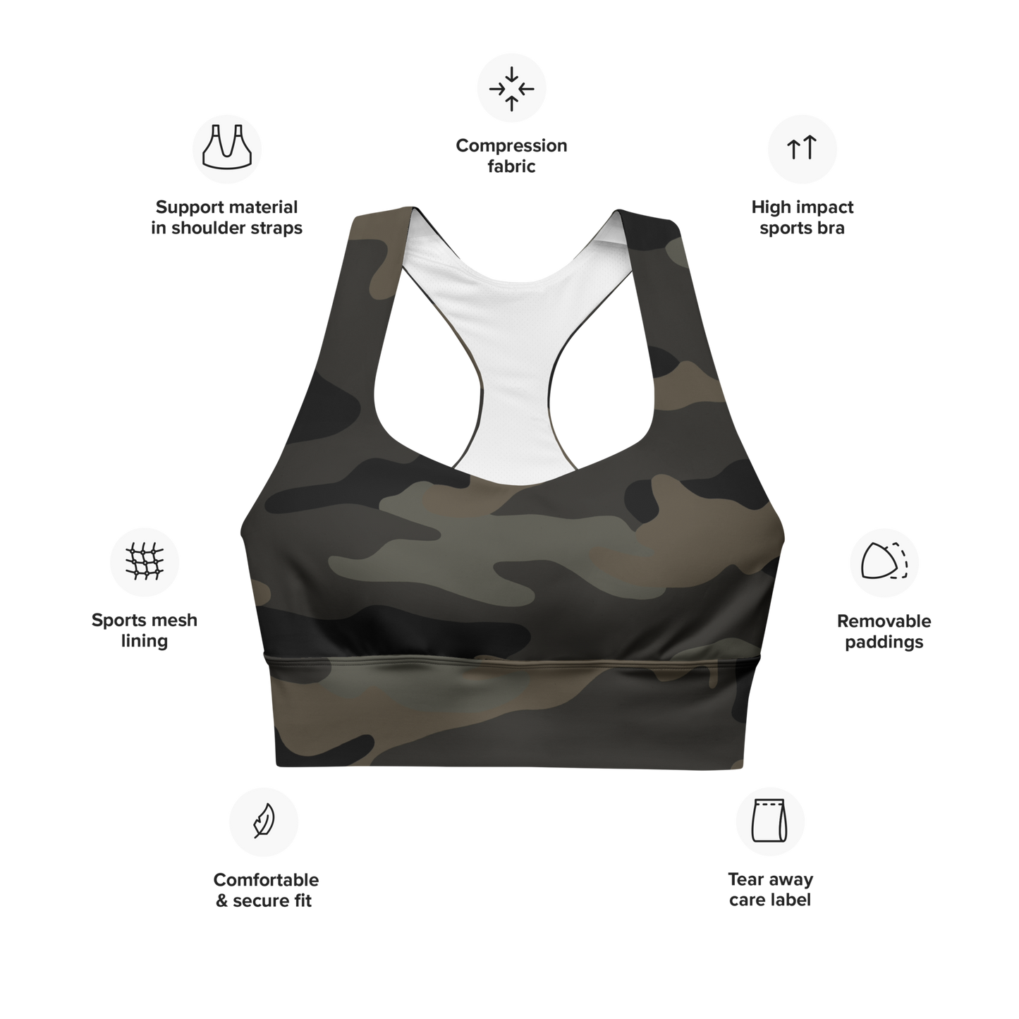 Phantom Mech Longline sports bra