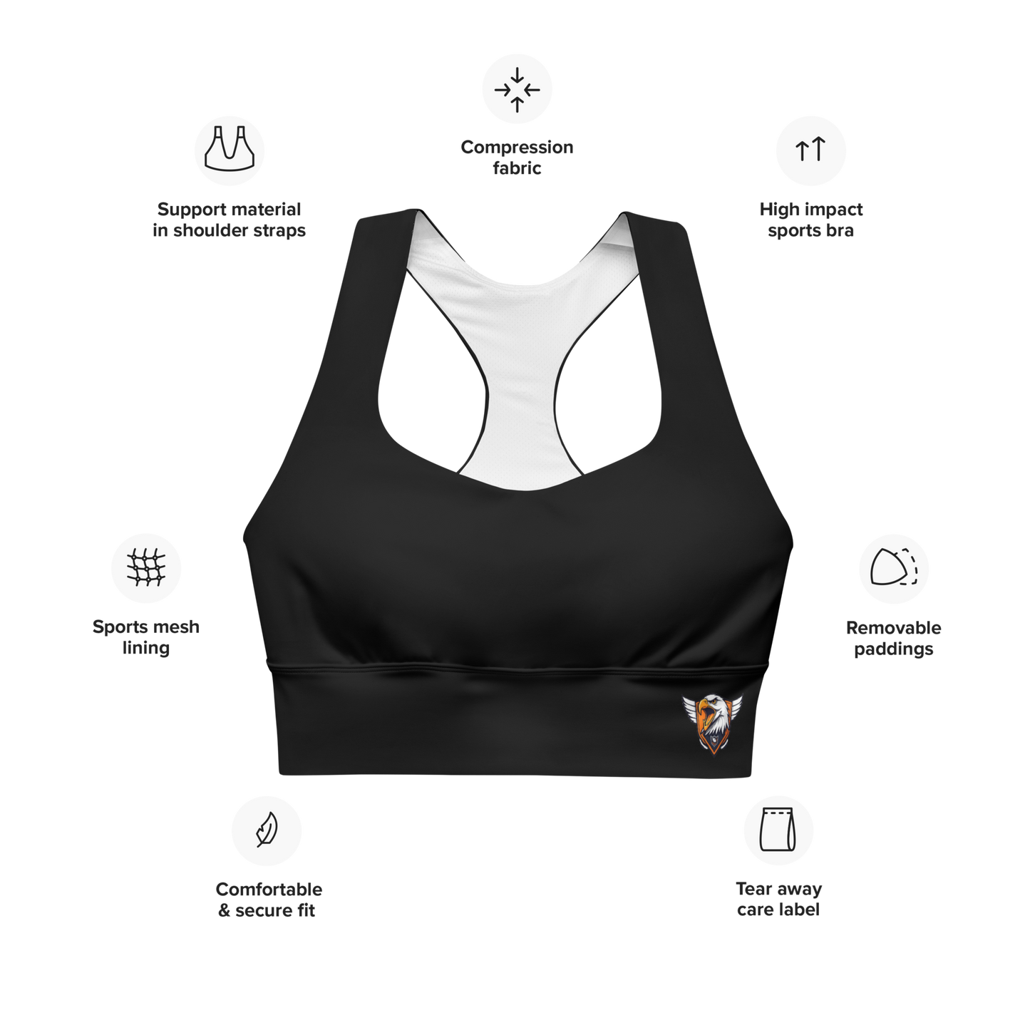 Overwatch Mech Longline sports bra
