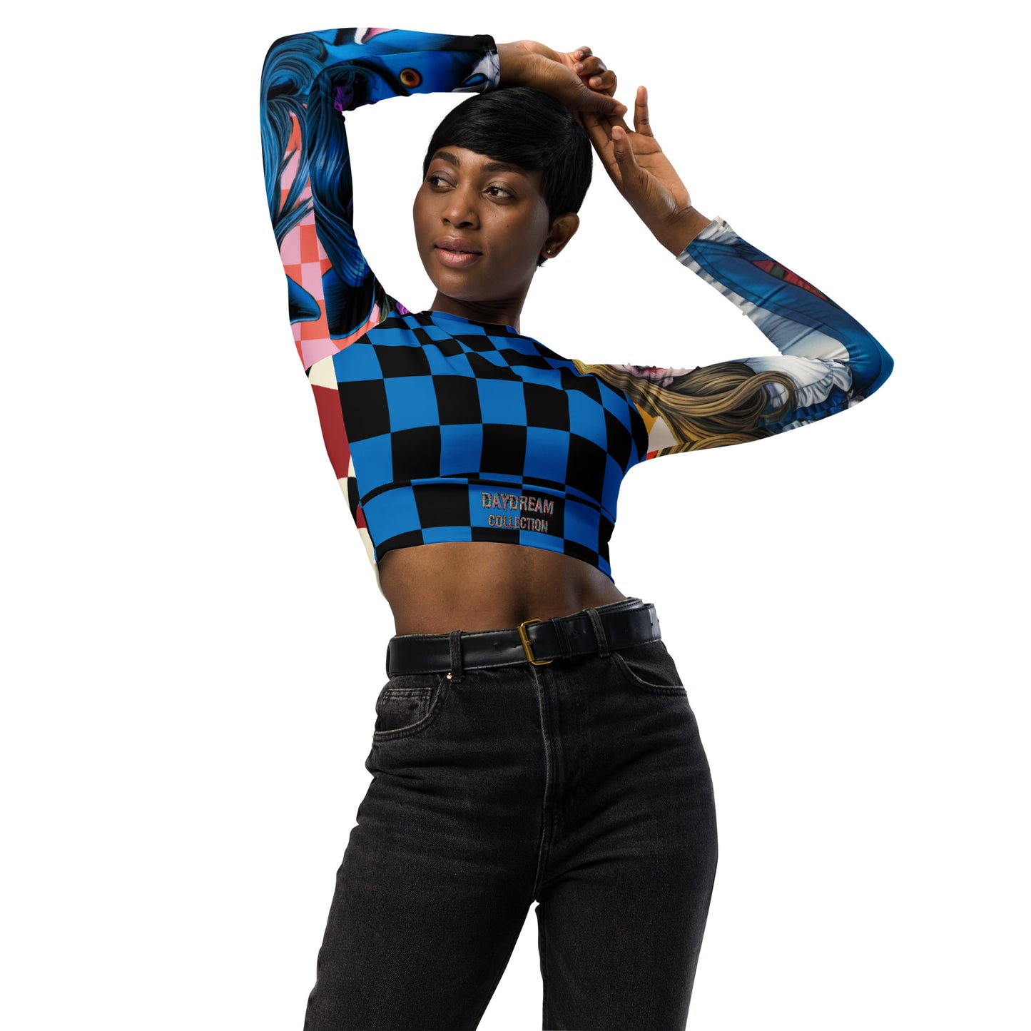Daydream long-sleeve crop top