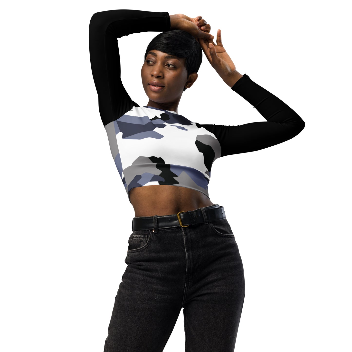 Avalanche - Mech - long-sleeve crop top