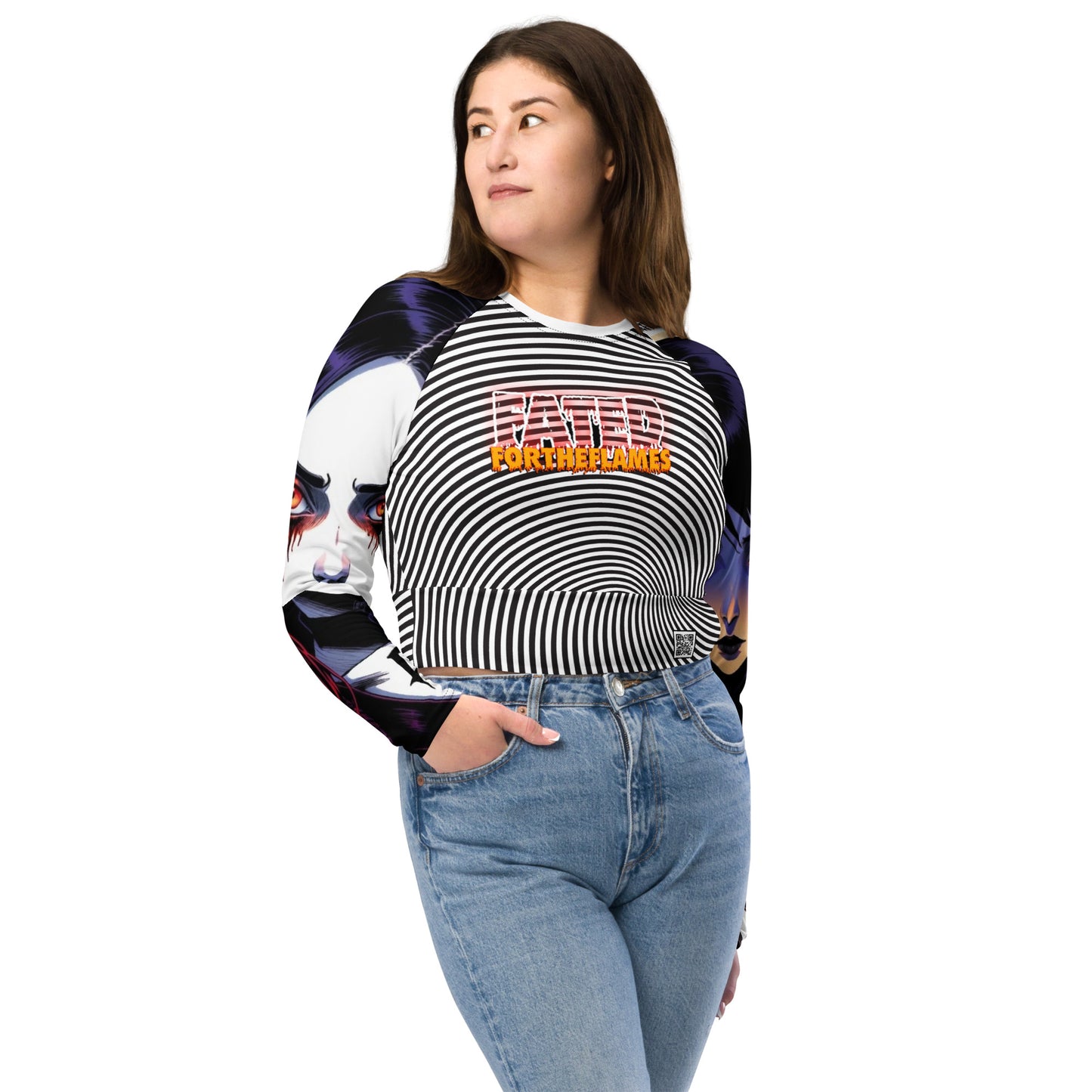 Fated For The Flames long-sleeve crop top