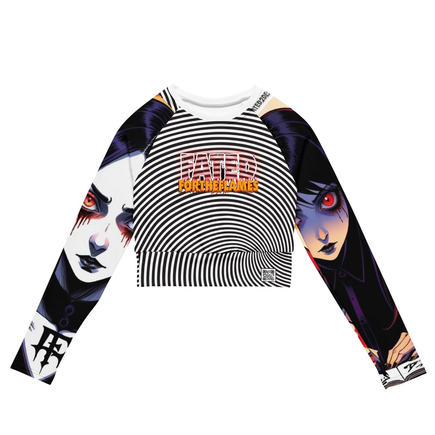 Fated For The Flames long-sleeve crop top