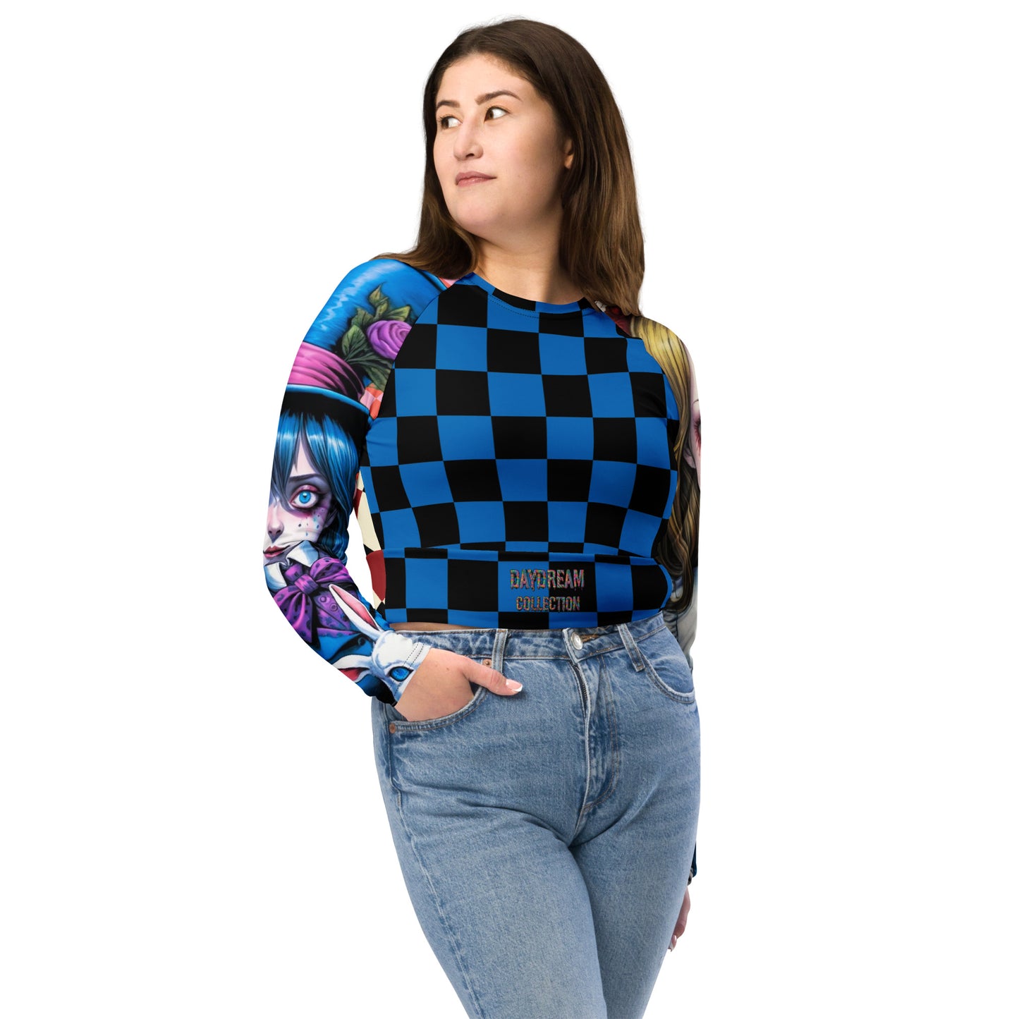 Daydream long-sleeve crop top
