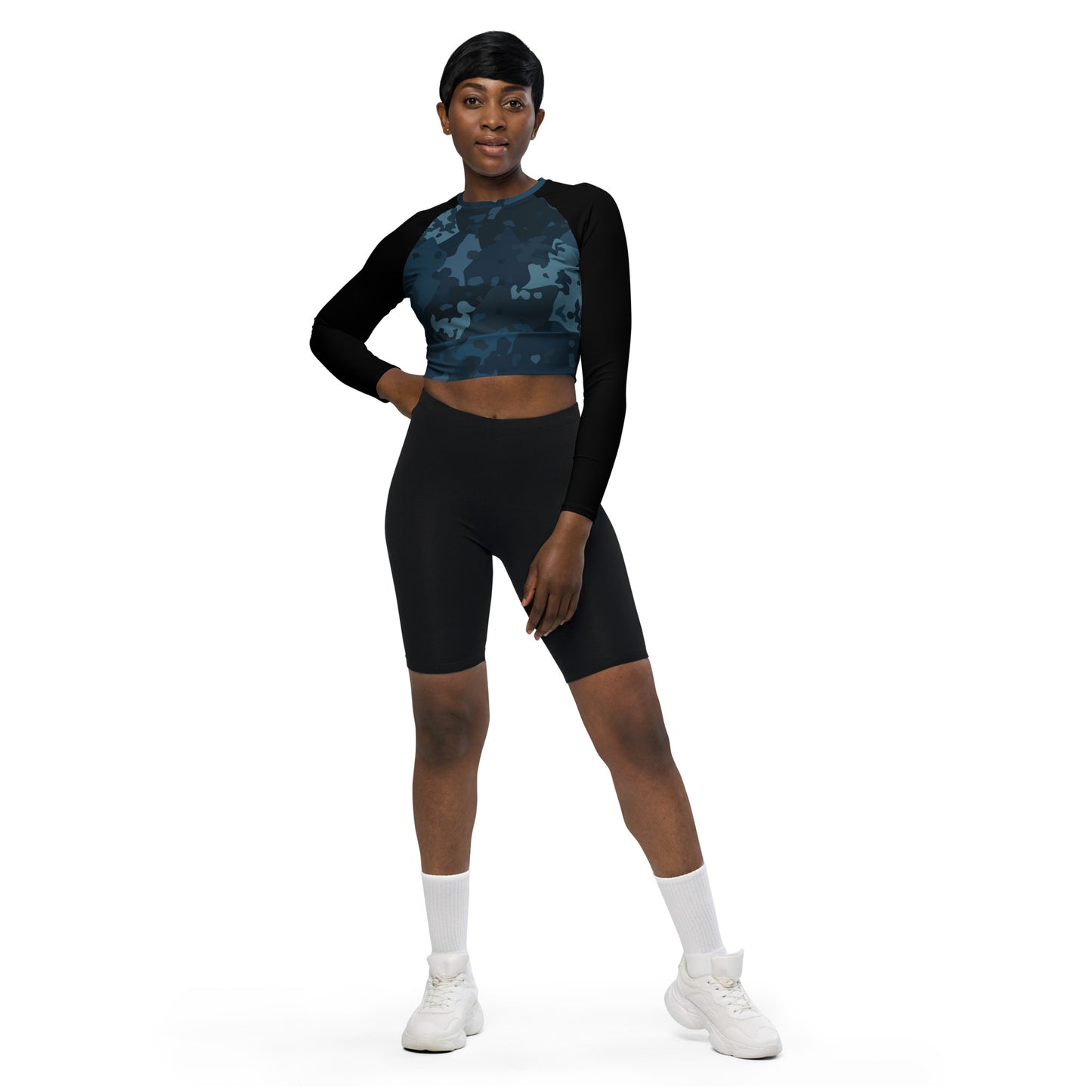 WetWork - Mech - long-sleeve crop top