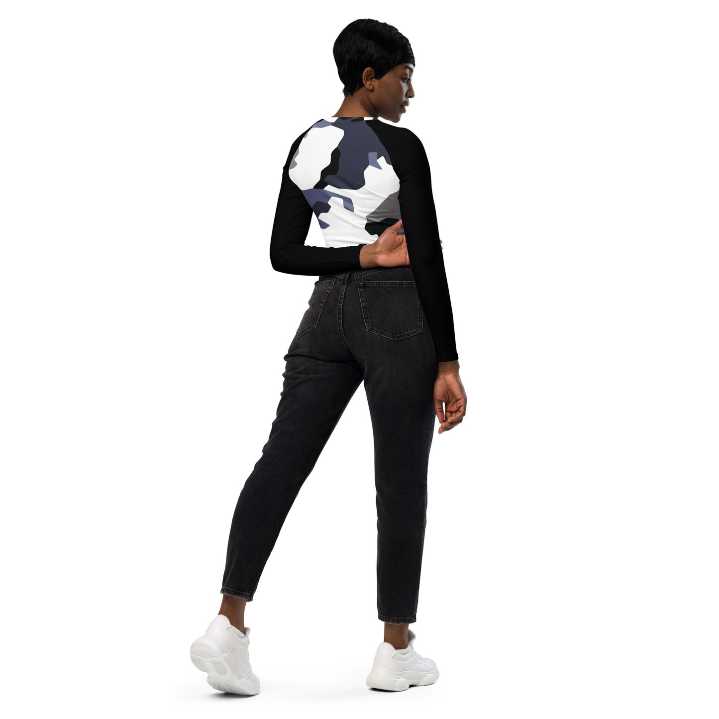 Avalanche - Mech - long-sleeve crop top