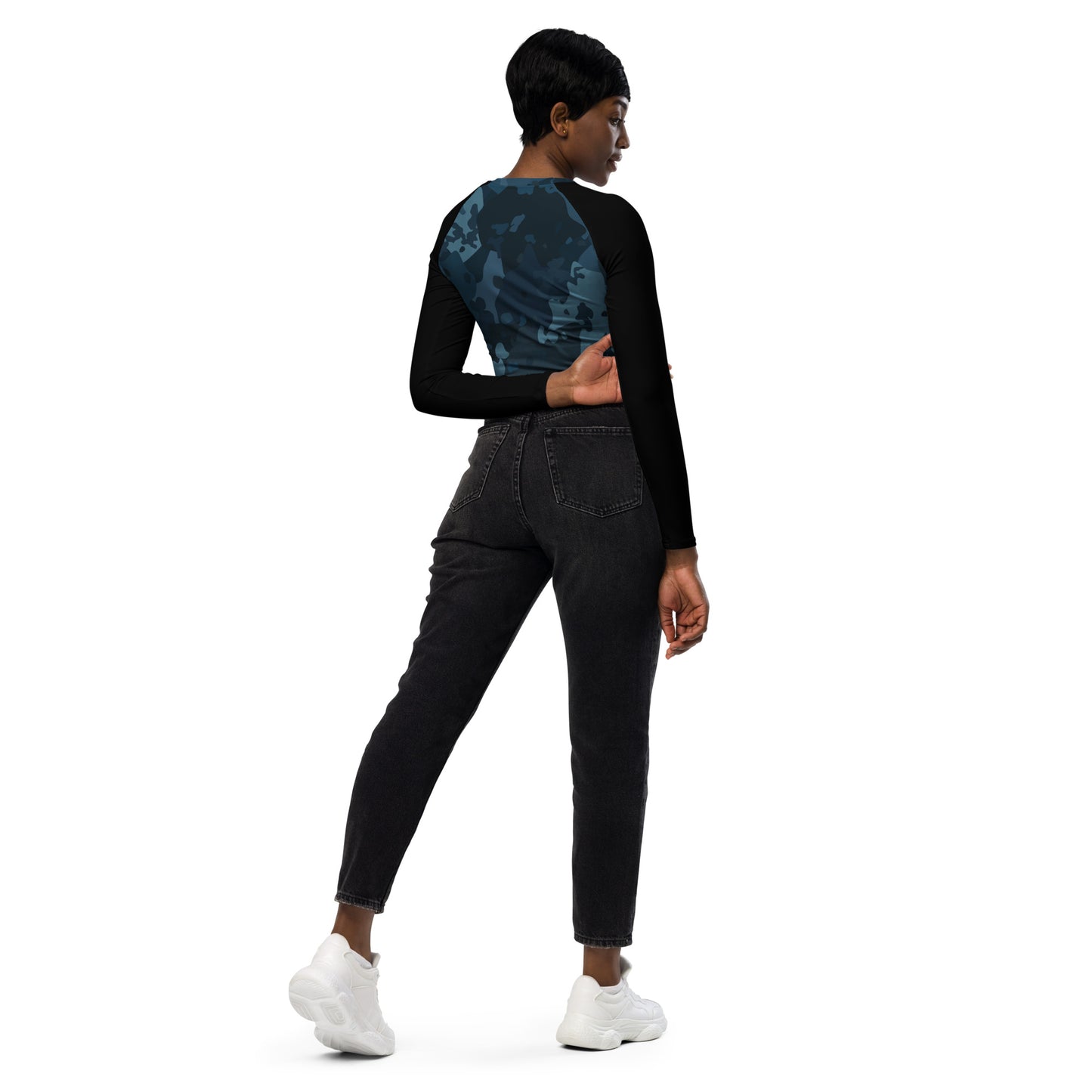 WetWork - Mech - long-sleeve crop top