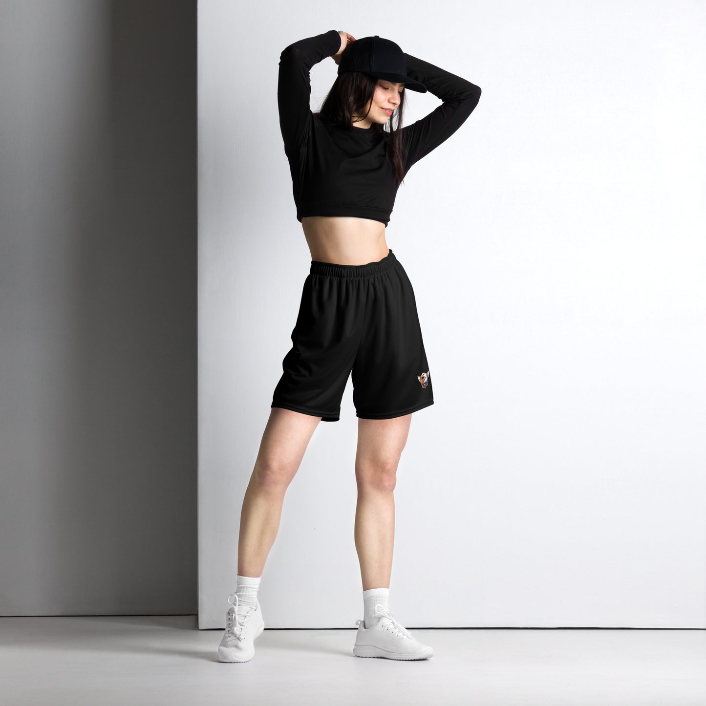 Overwatch Mech Operator Unisex mesh shorts