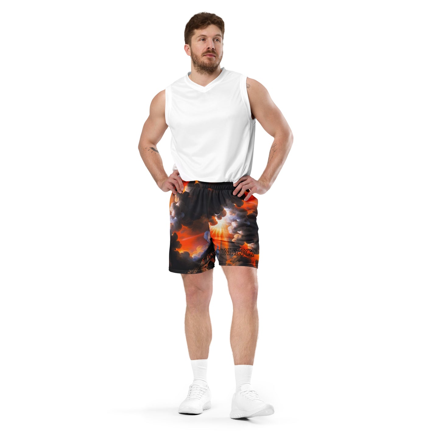 Conflict - Divine Tragedy - Unisex mesh shorts