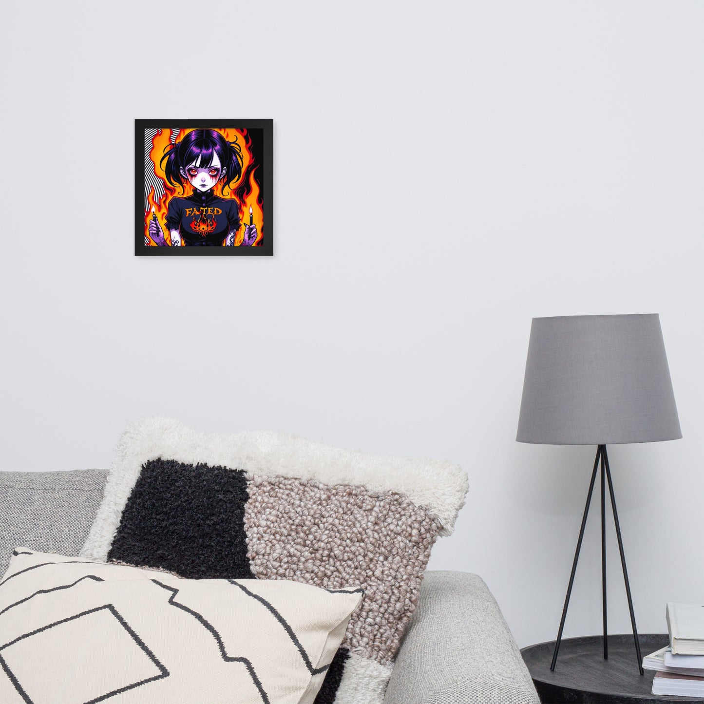 Spiral Fated For The Flames Framed Poster