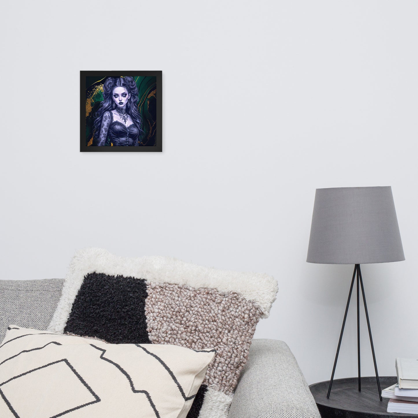 BW Marble V30 Framed Poster