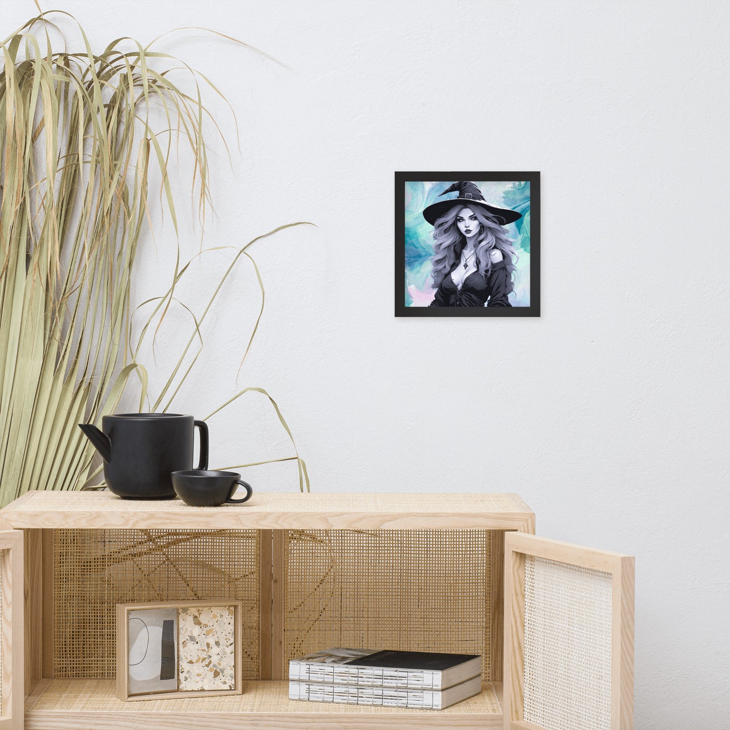 BW Marble V23 Framed Poster