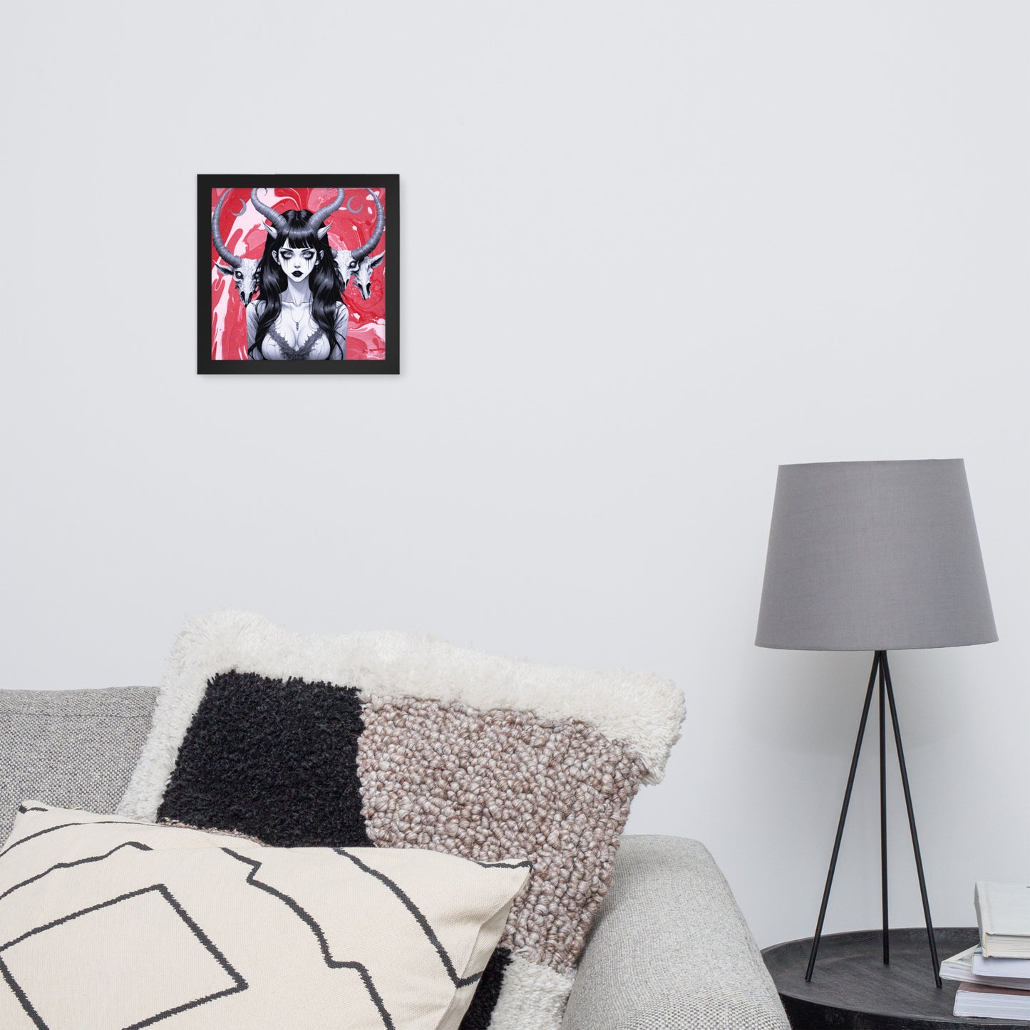 BW Marble V18 Framed Poster