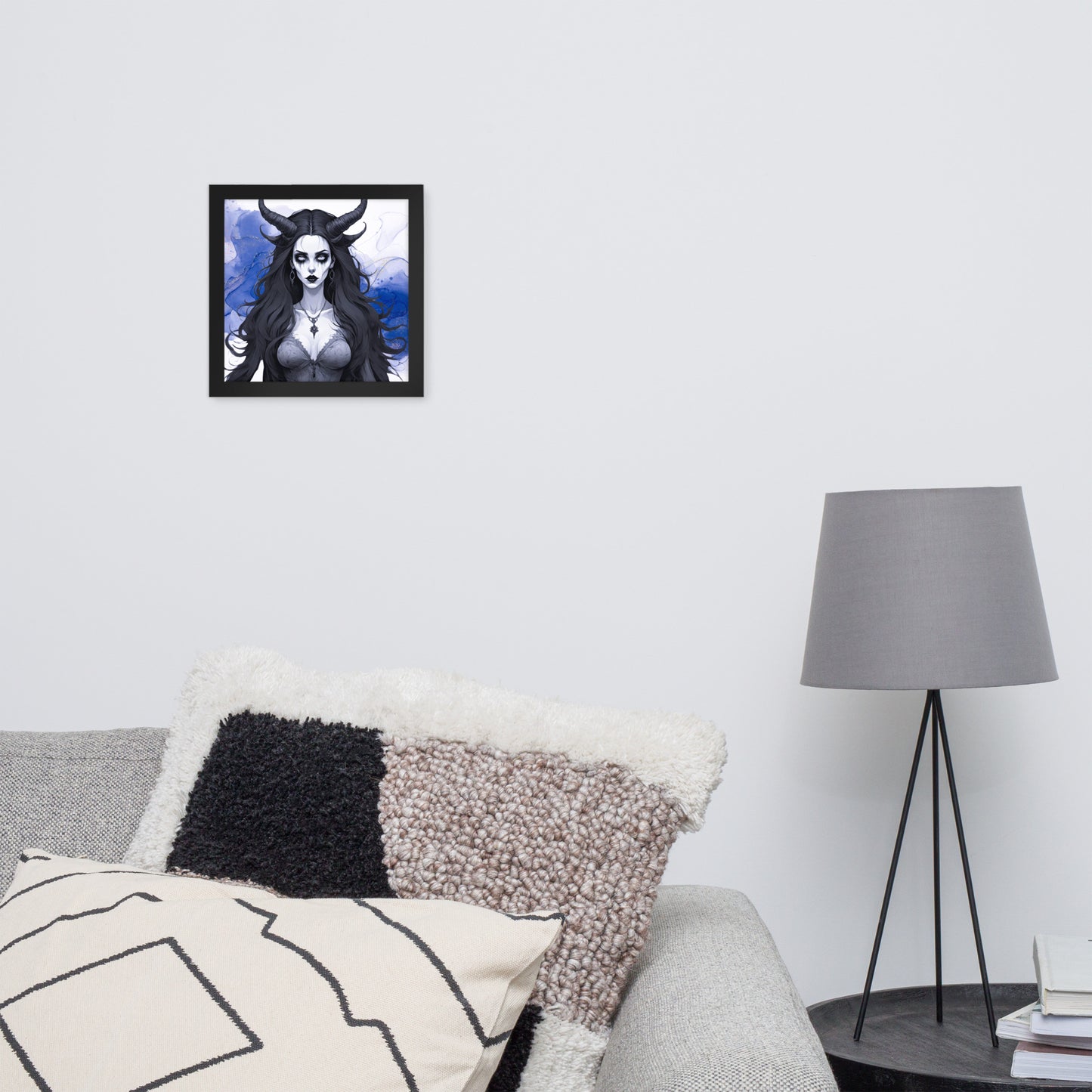 BW Marble V17 Framed Poster