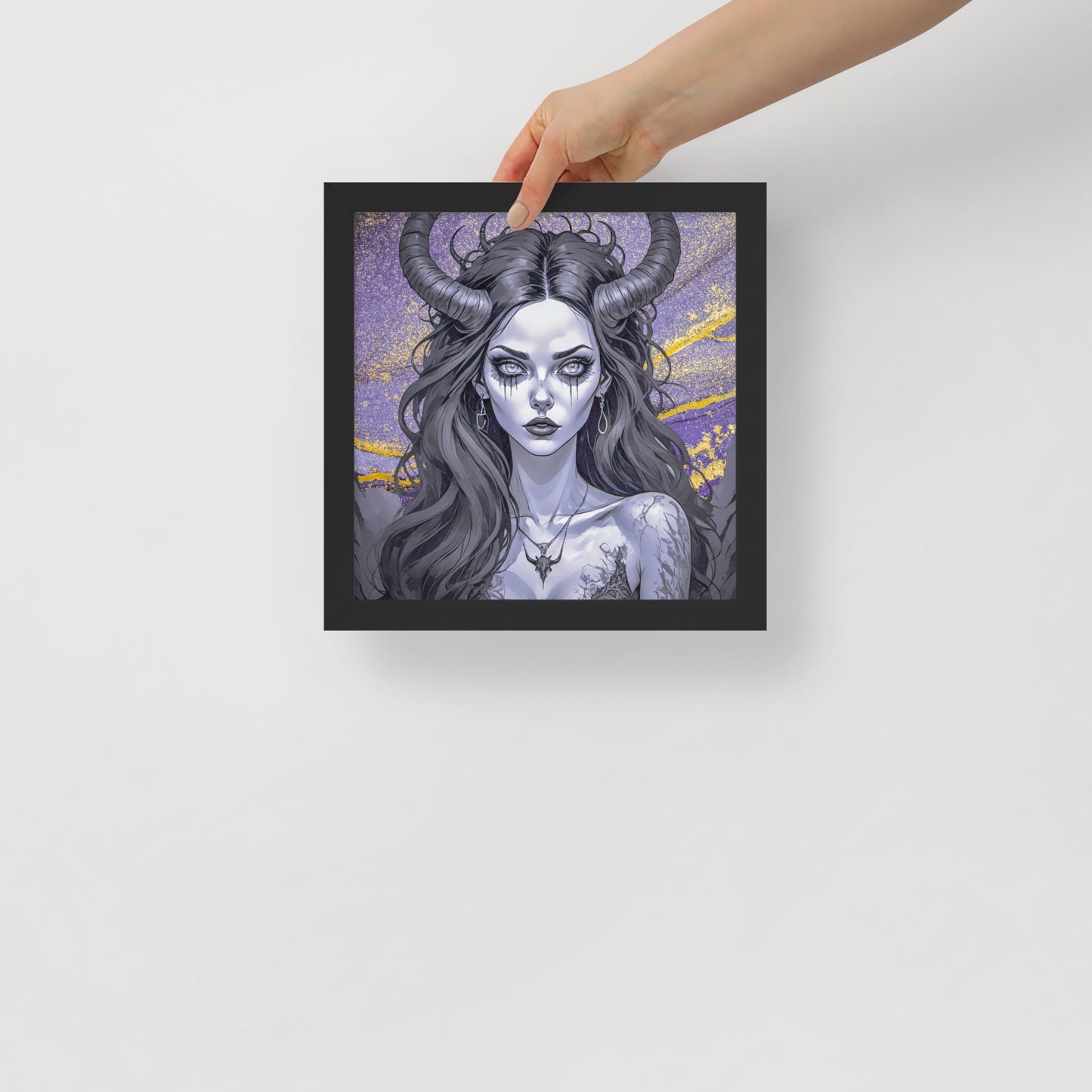 BW Marble V1 Framed Poster