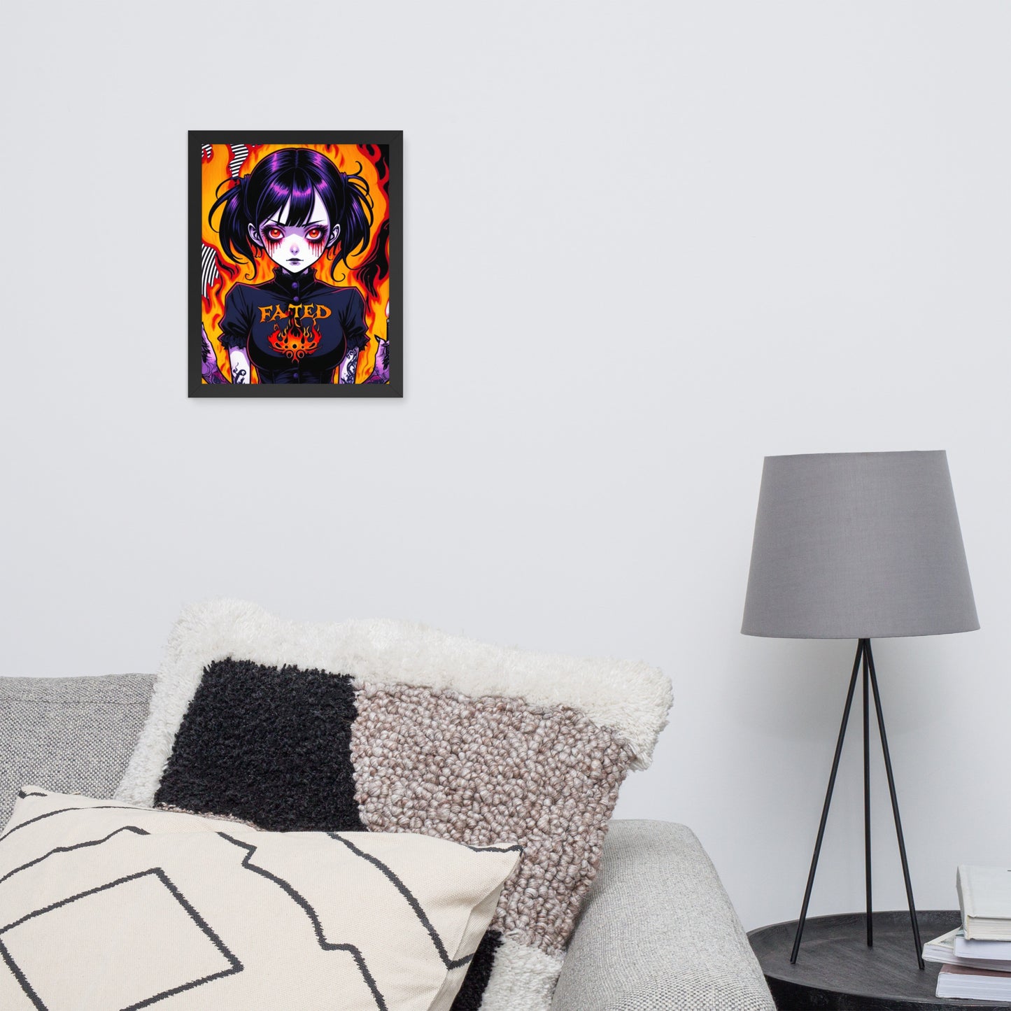 Spiral Fated For The Flames Framed Poster
