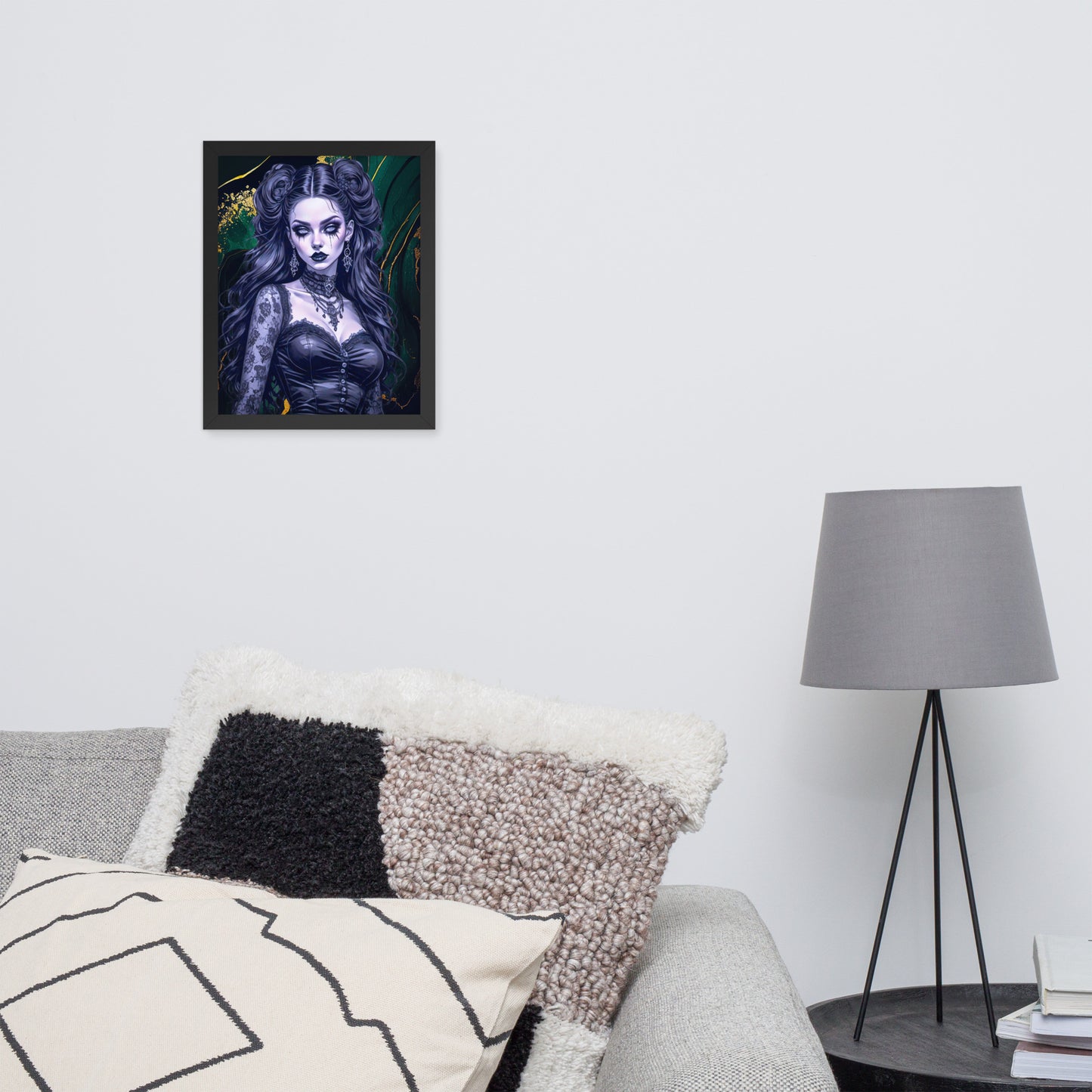 BW Marble V30 Framed Poster