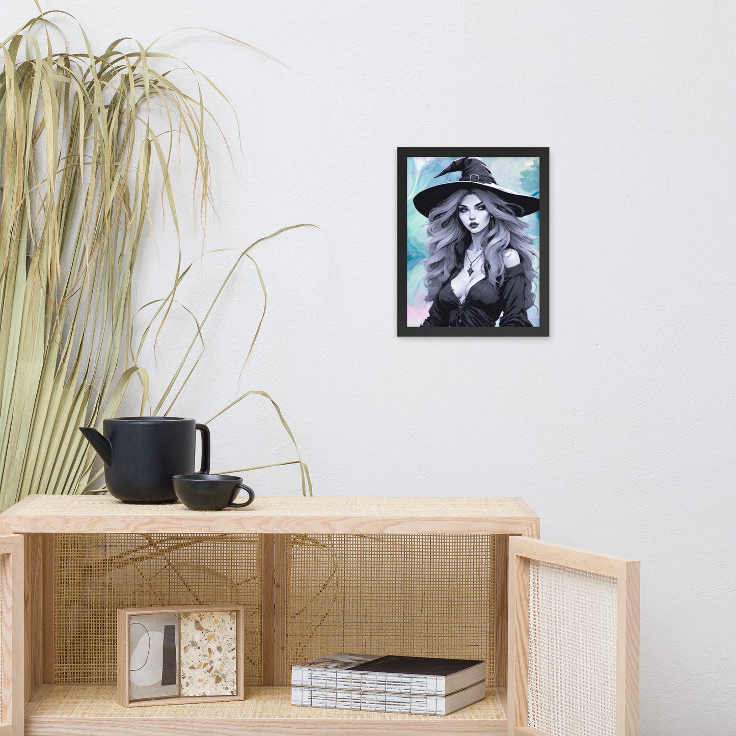 BW Marble V23 Framed Poster