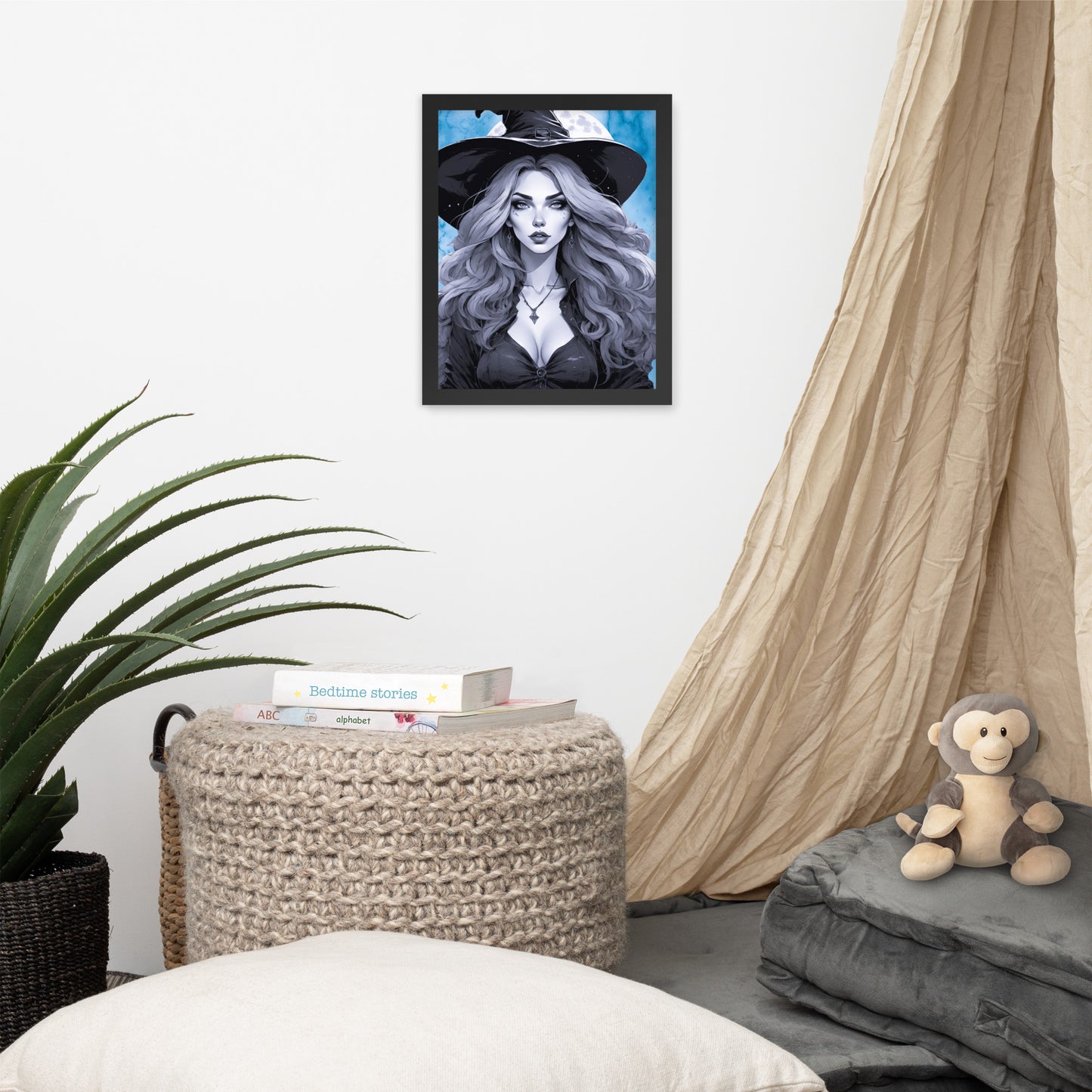 BW Marble V19 Framed Poster