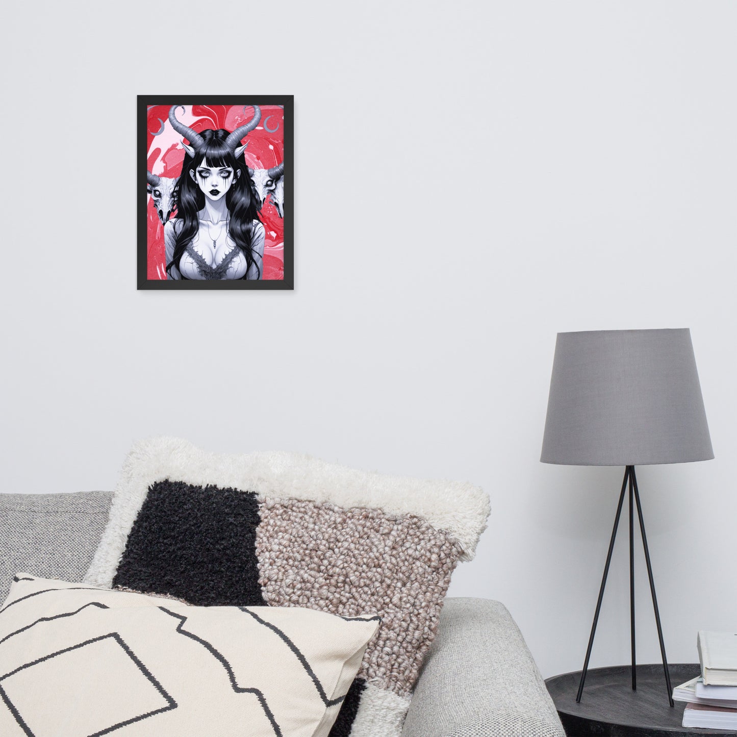 BW Marble V18 Framed Poster