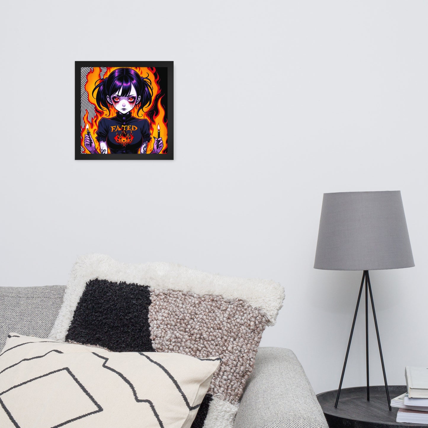 Spiral Fated For The Flames Framed Poster