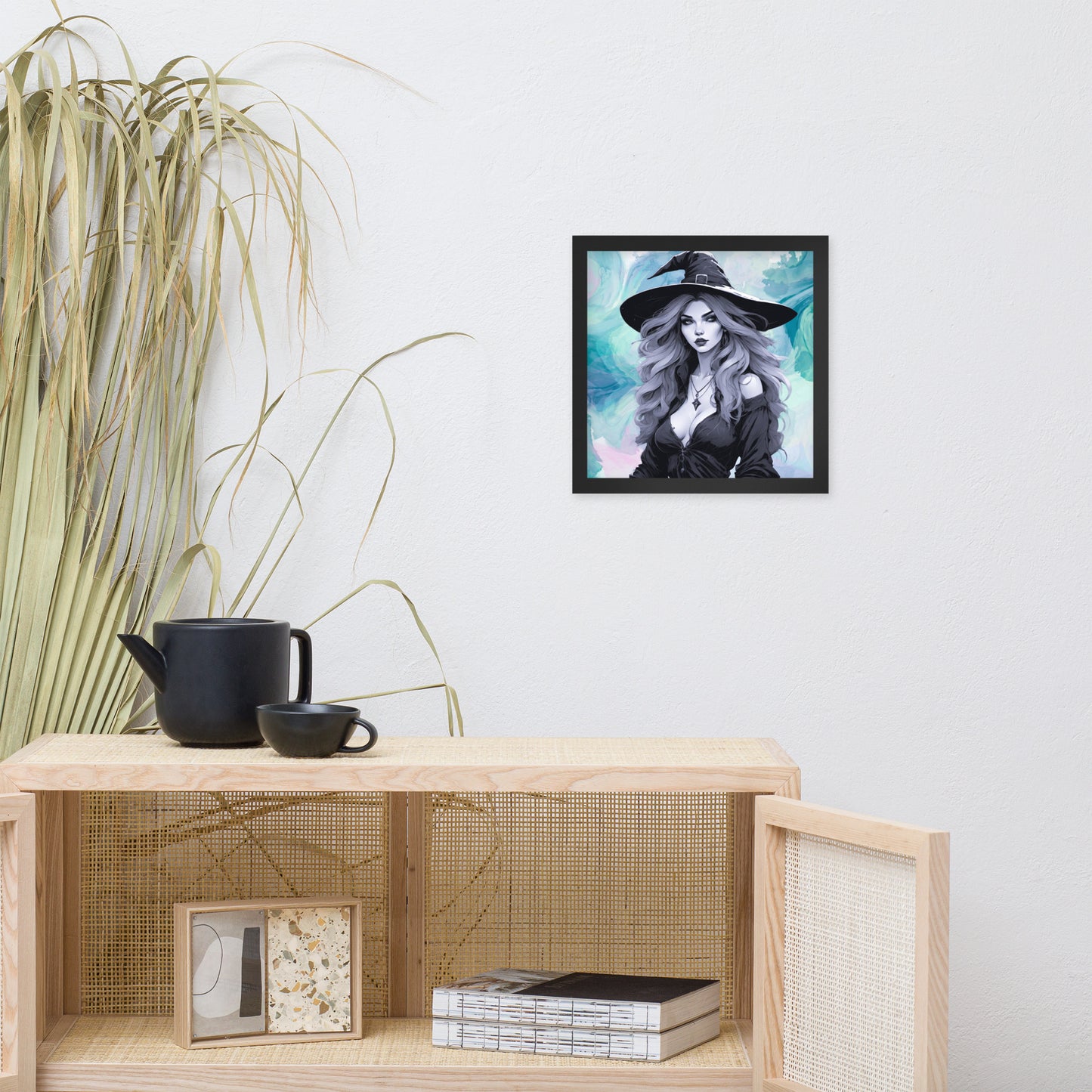 BW Marble V23 Framed Poster
