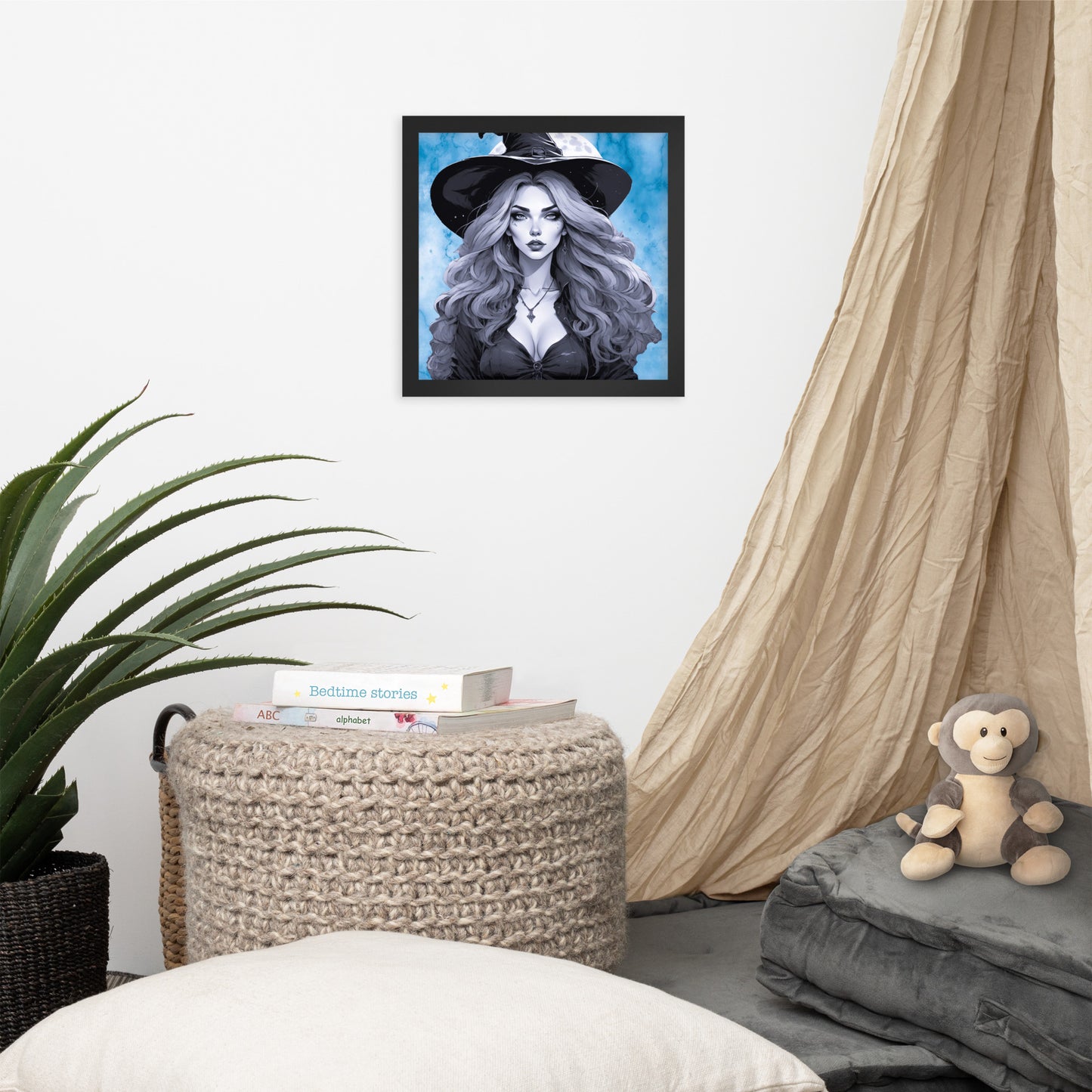 BW Marble V19 Framed Poster
