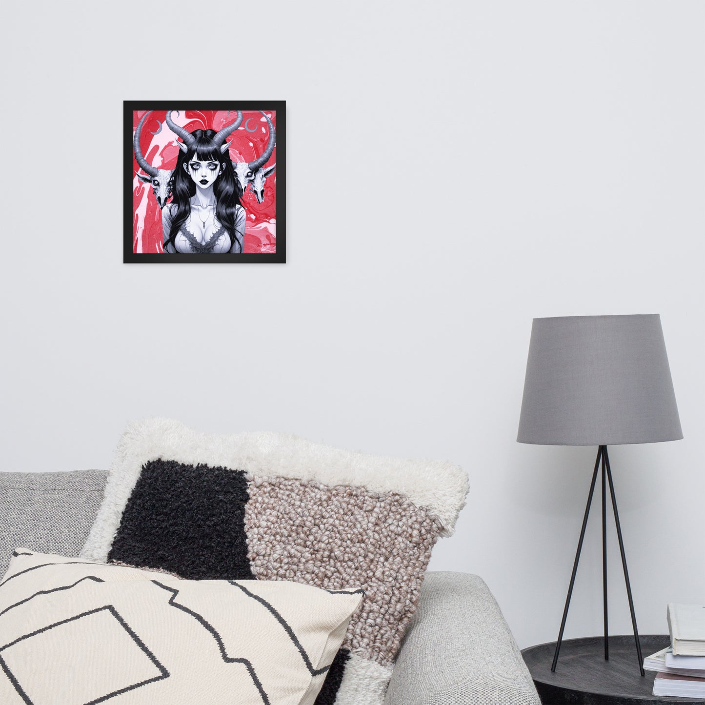 BW Marble V18 Framed Poster