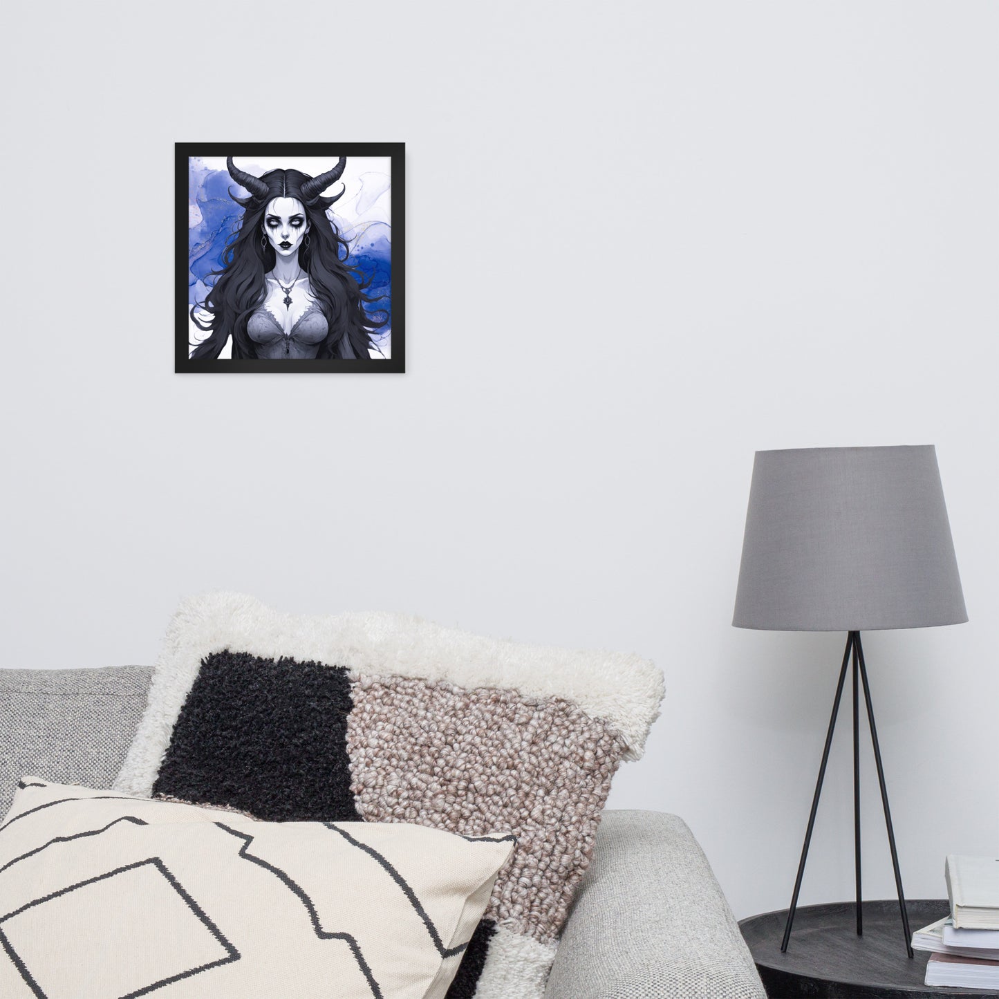 BW Marble V17 Framed Poster
