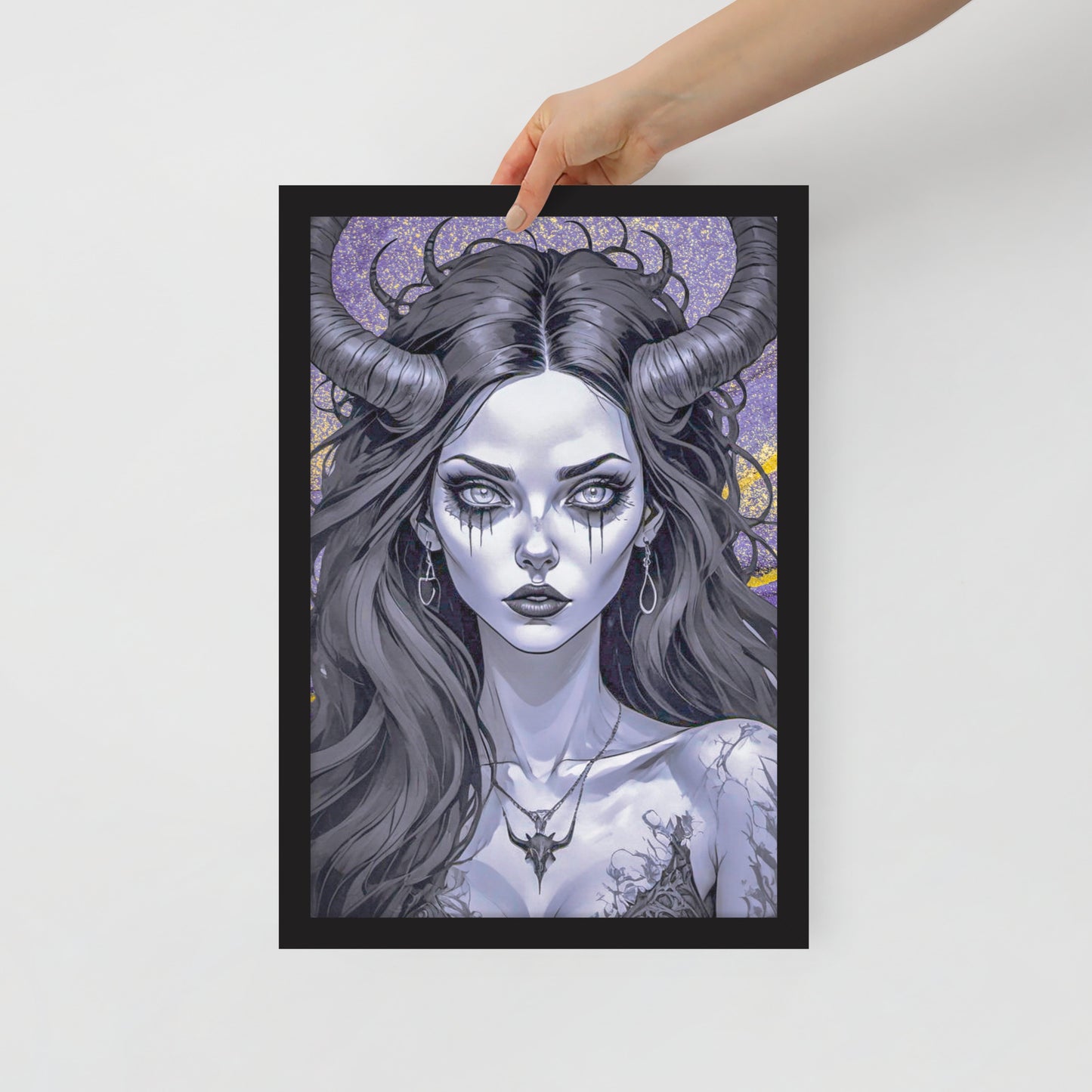 BW Marble V1 Framed Poster