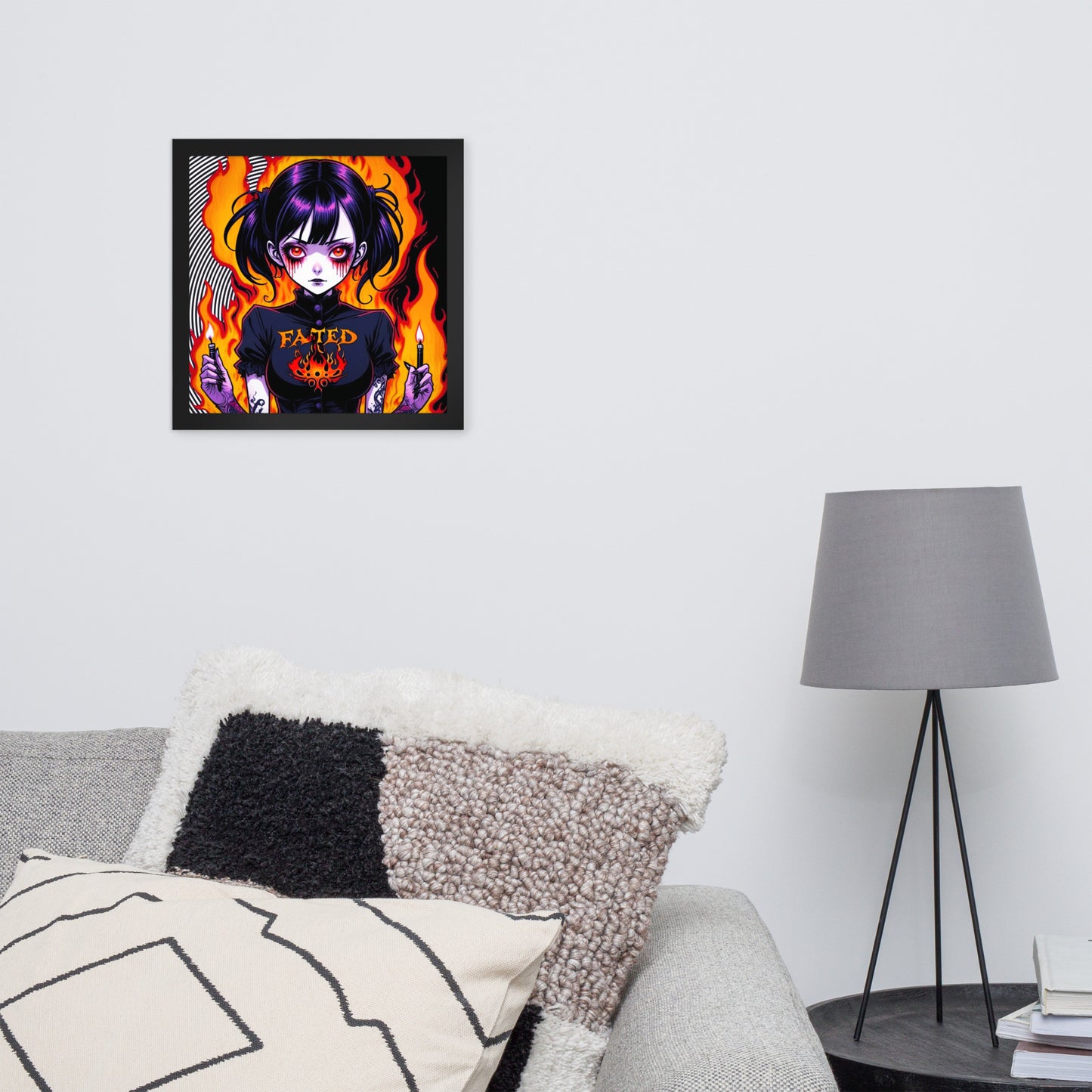 Spiral Fated For The Flames Framed Poster