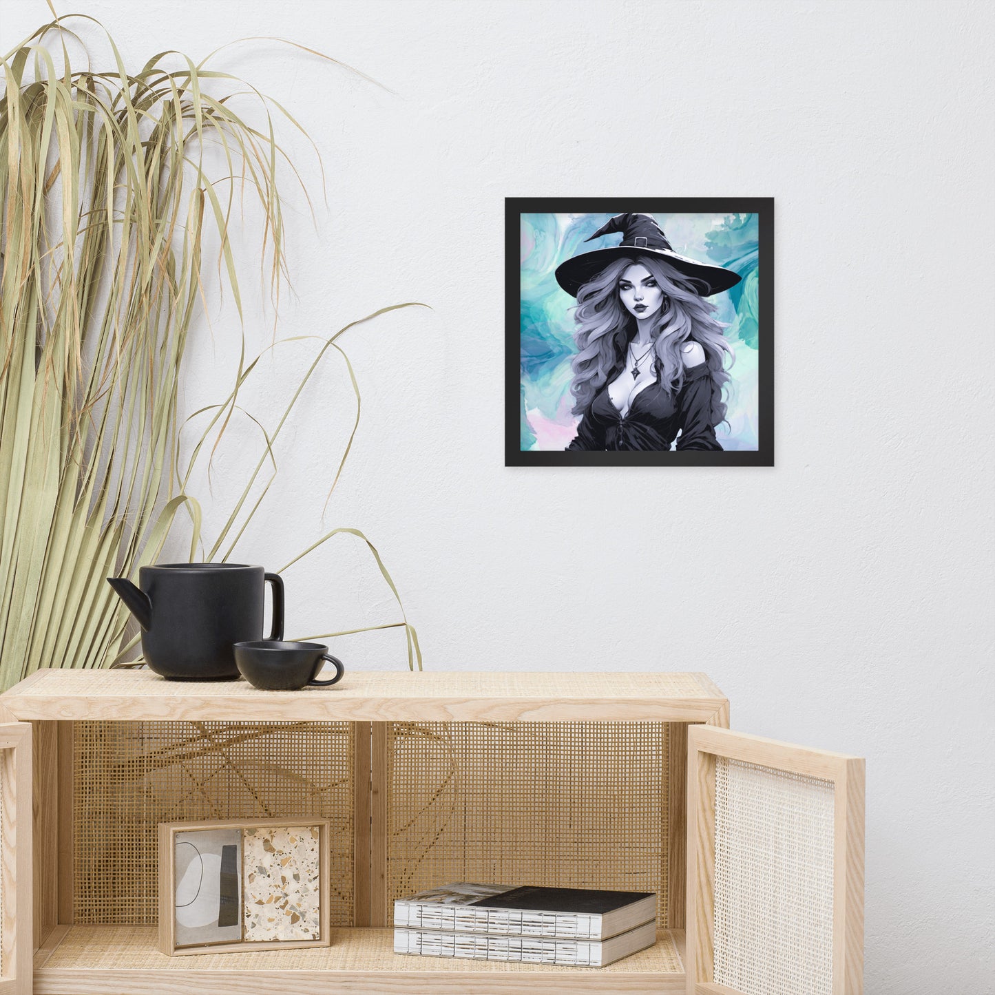 BW Marble V23 Framed Poster