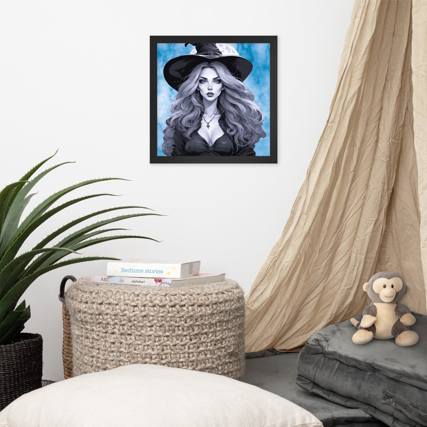 BW Marble V19 Framed Poster
