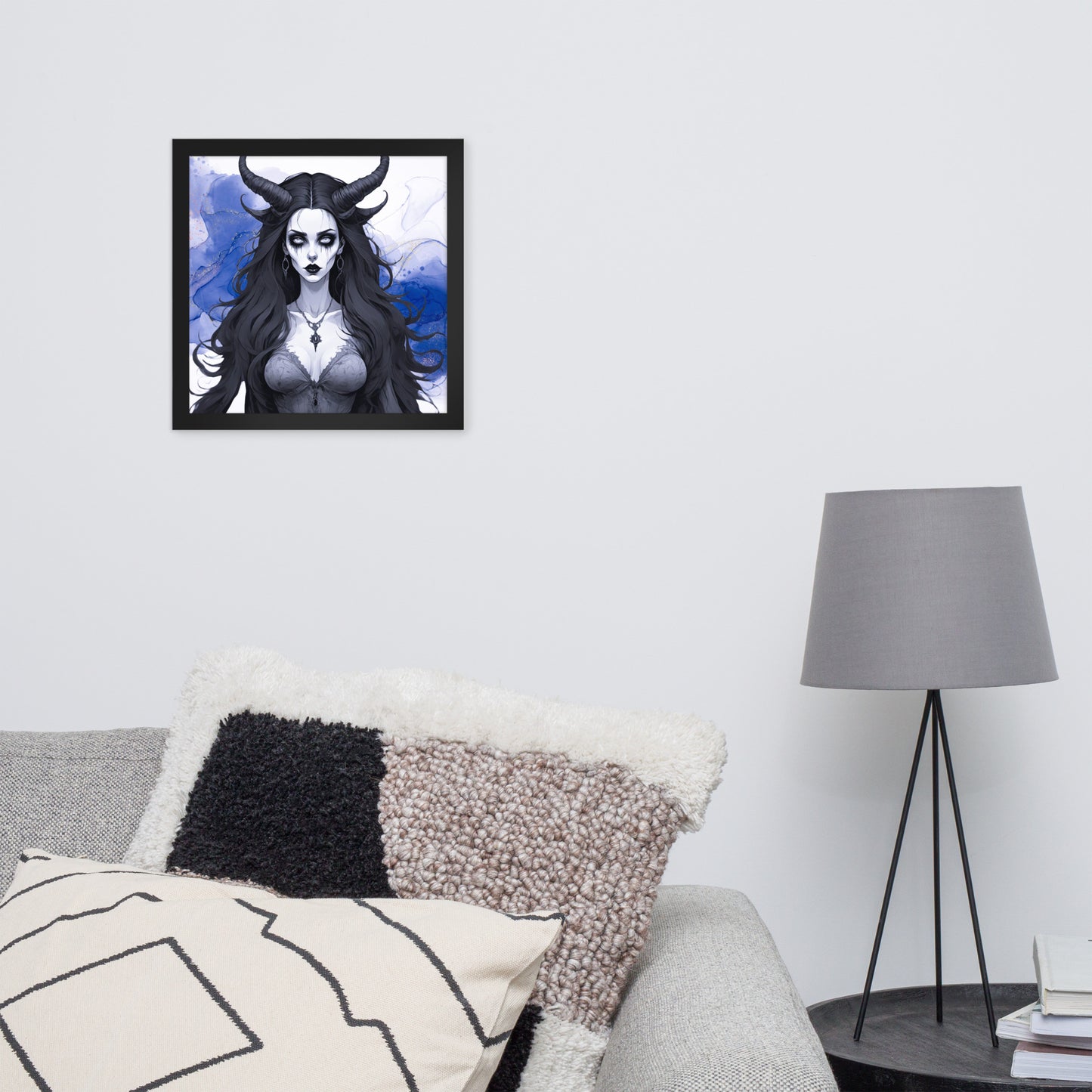 BW Marble V17 Framed Poster