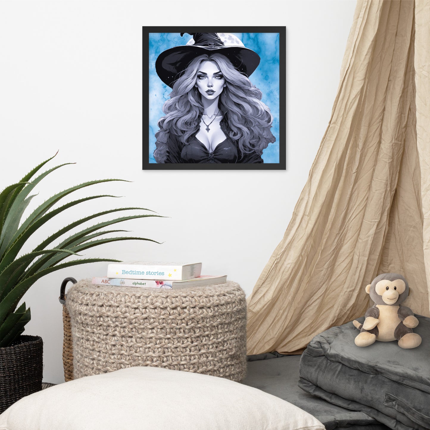 BW Marble V19 Framed Poster