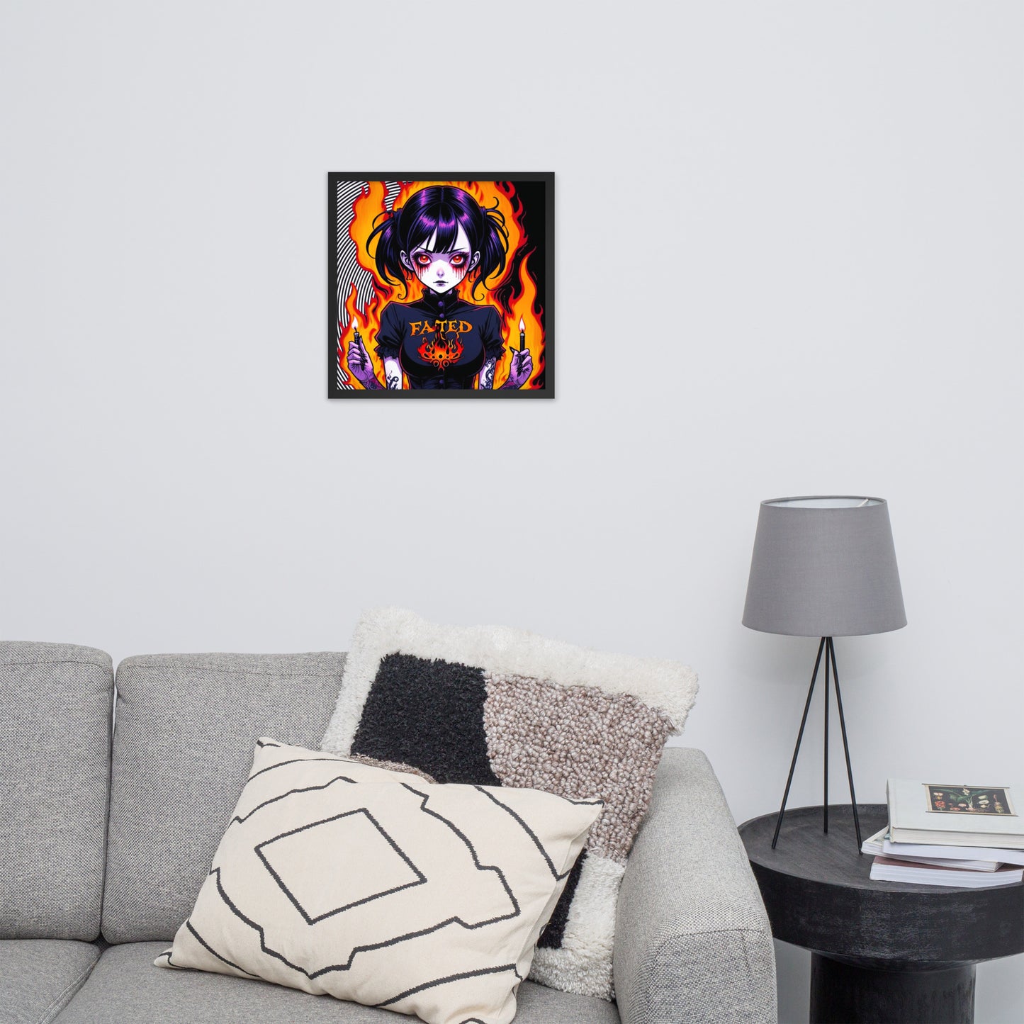 Spiral Fated For The Flames Framed Poster