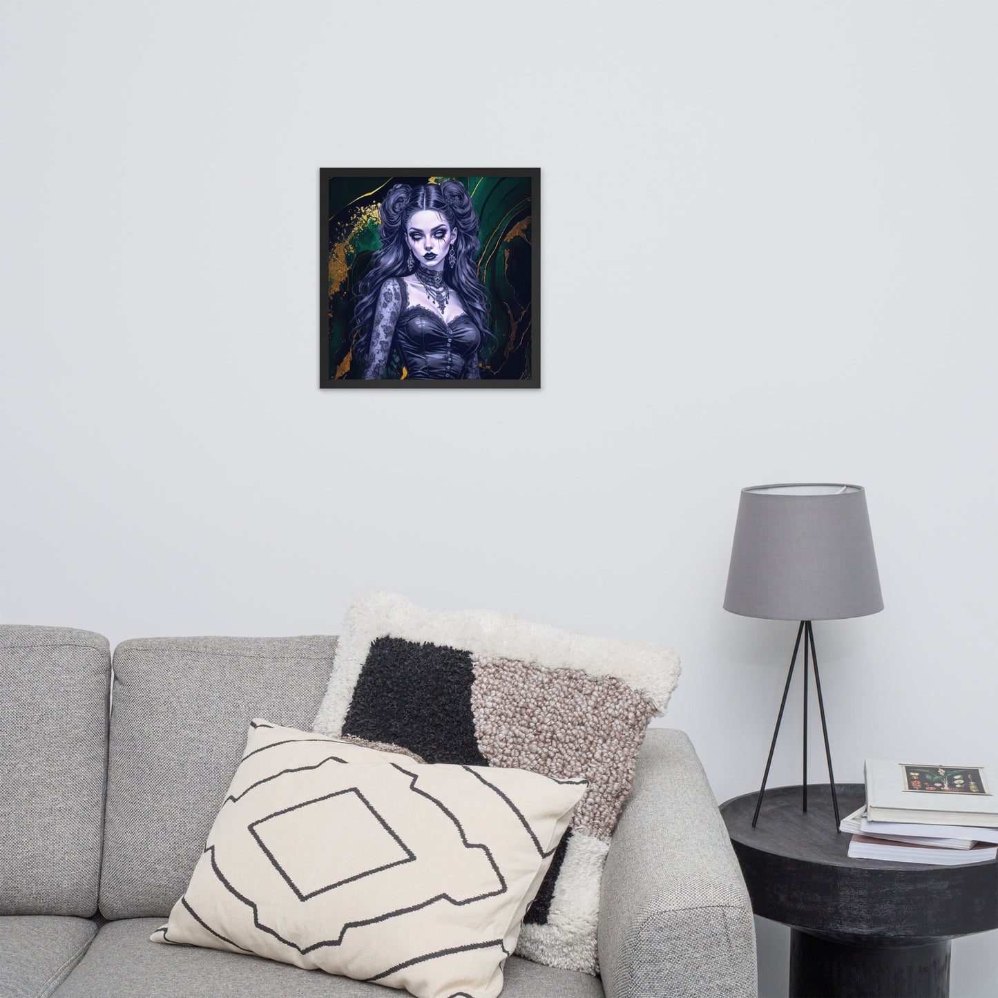 BW Marble V30 Framed Poster