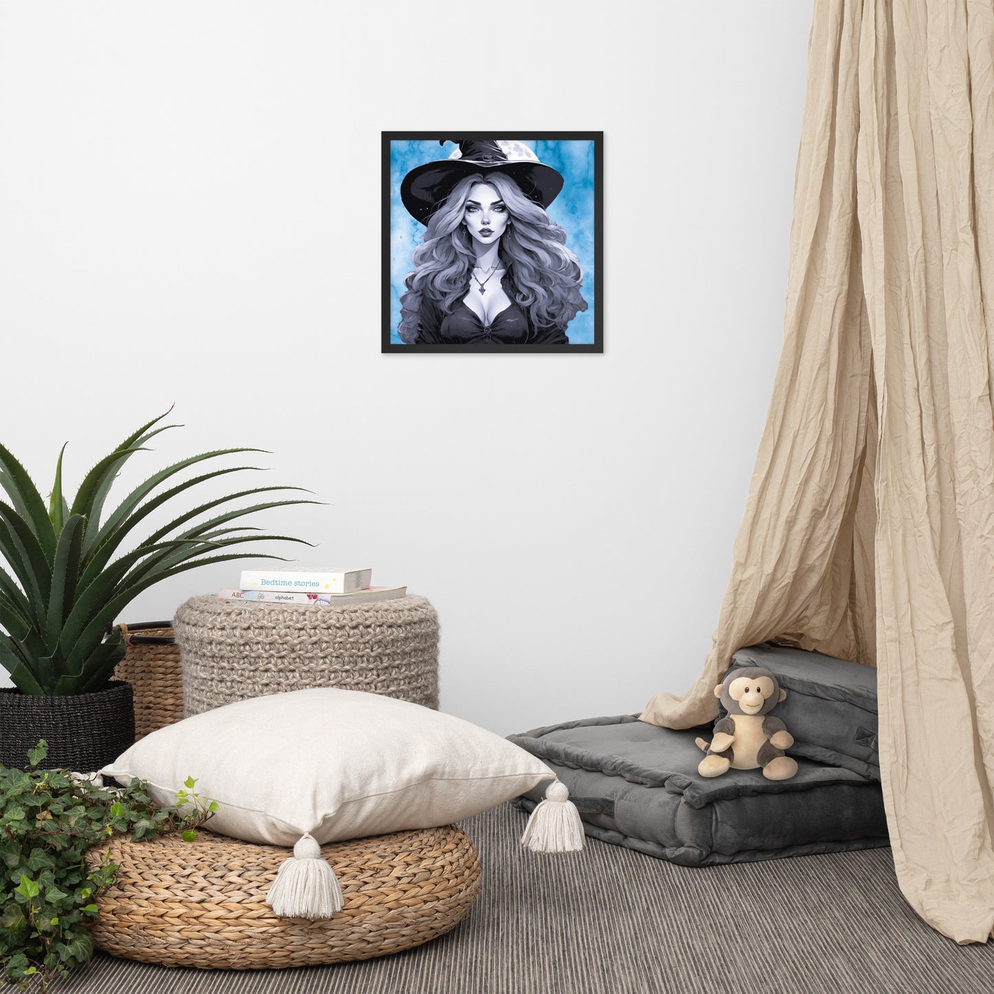 BW Marble V19 Framed Poster