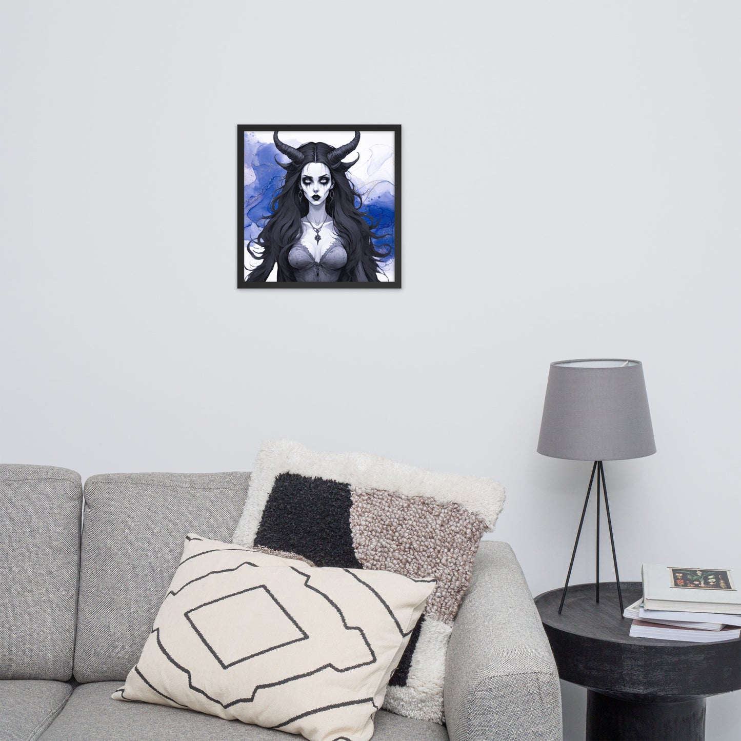 BW Marble V17 Framed Poster