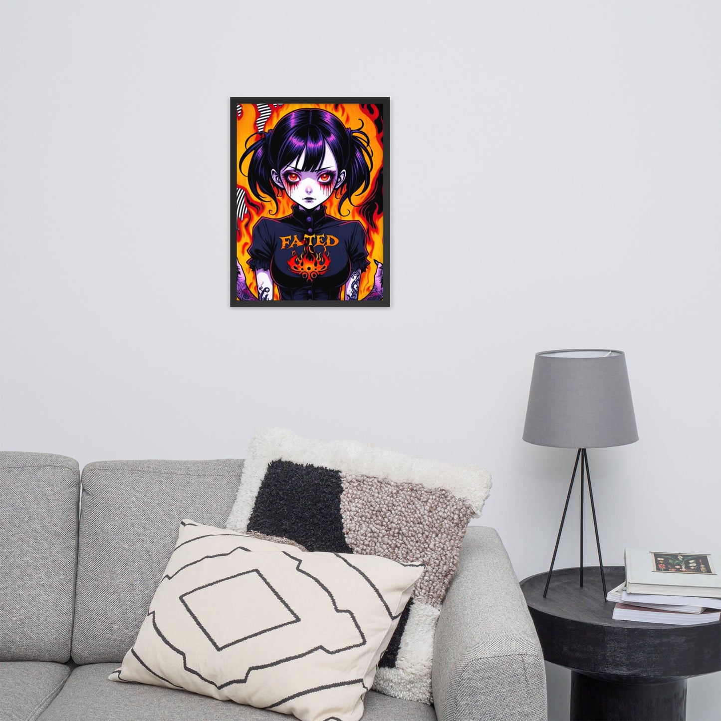Spiral Fated For The Flames Framed Poster
