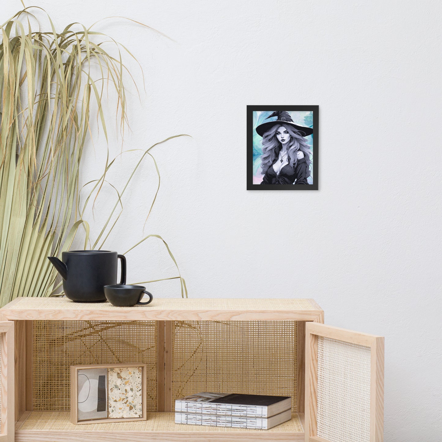 BW Marble V23 Framed Poster