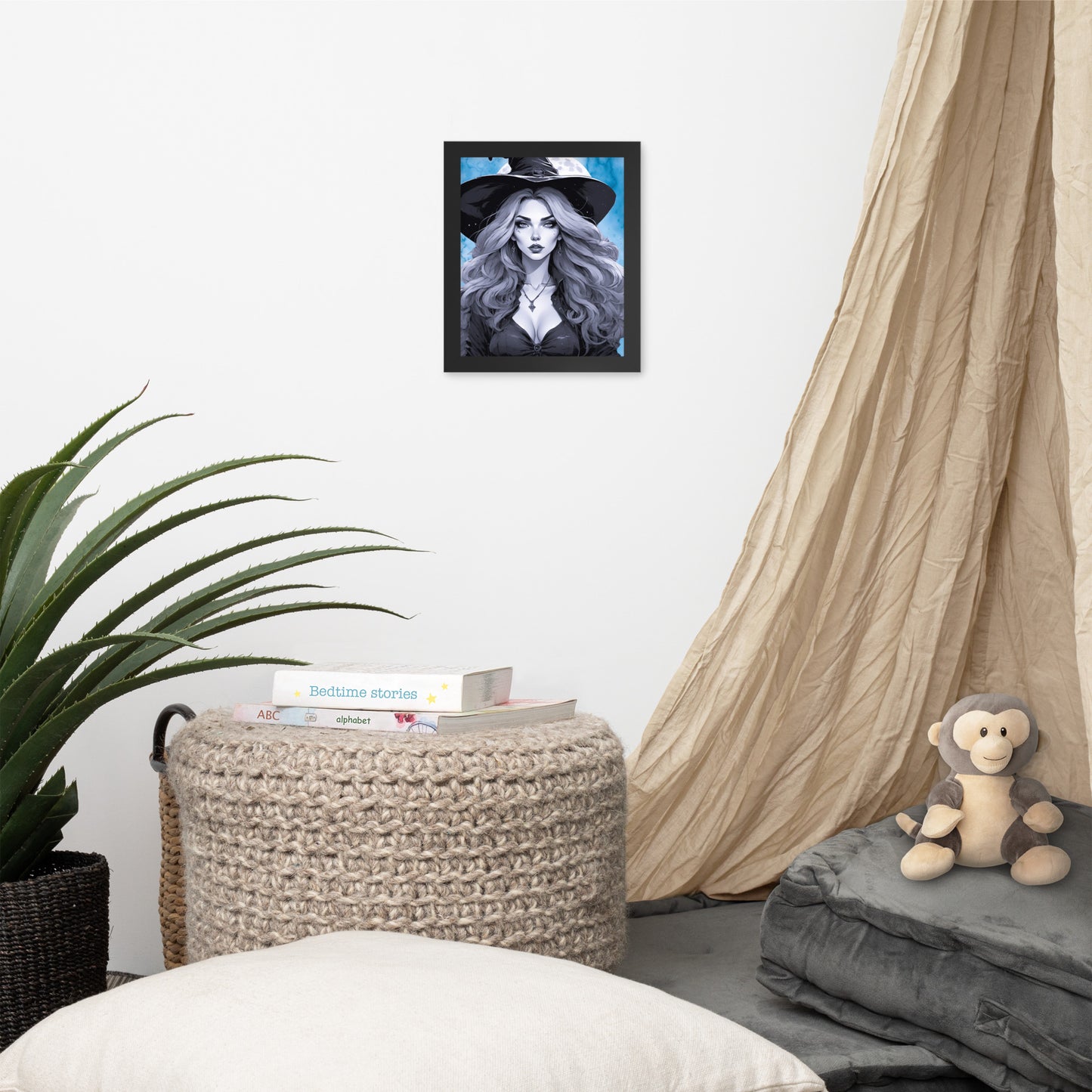 BW Marble V19 Framed Poster