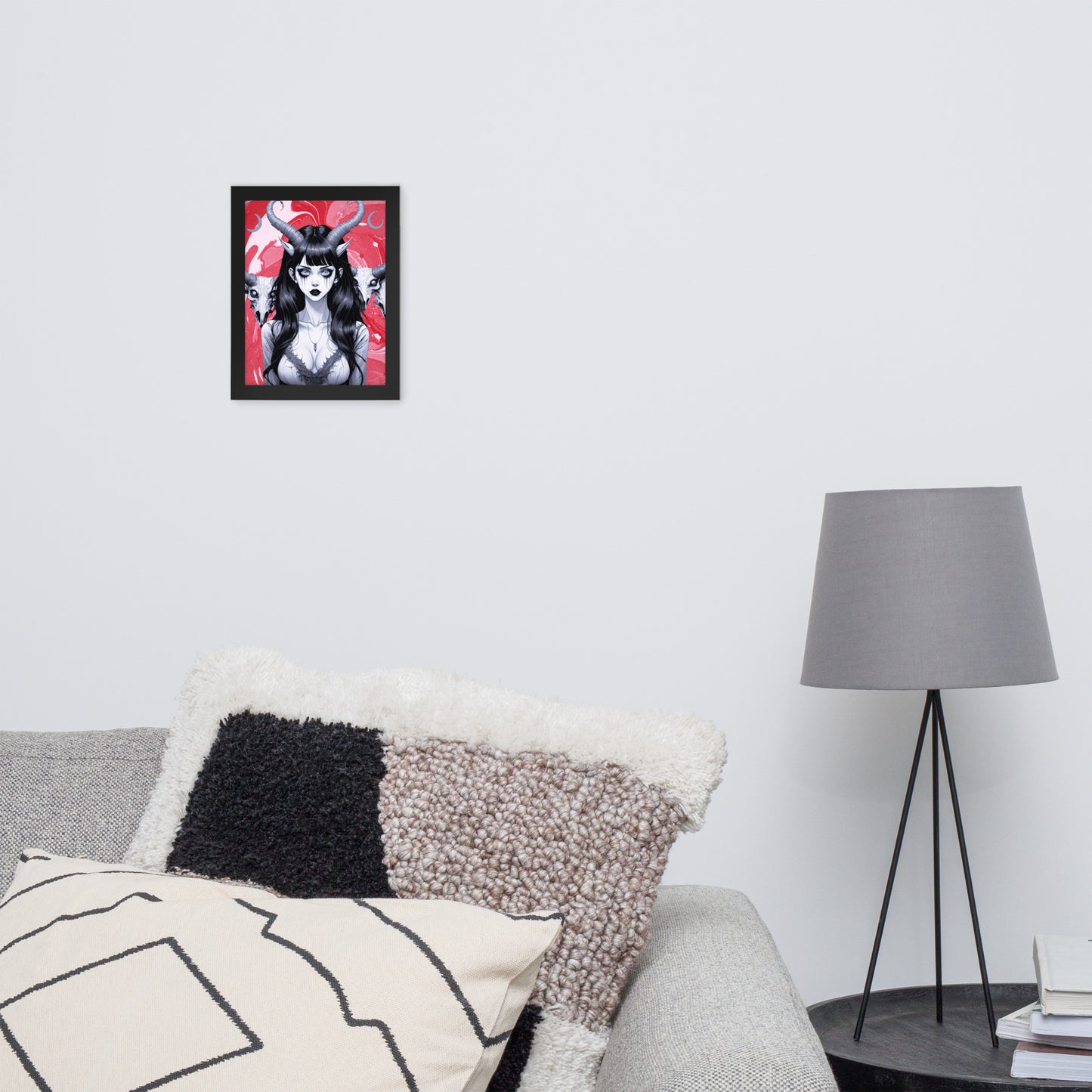 BW Marble V18 Framed Poster
