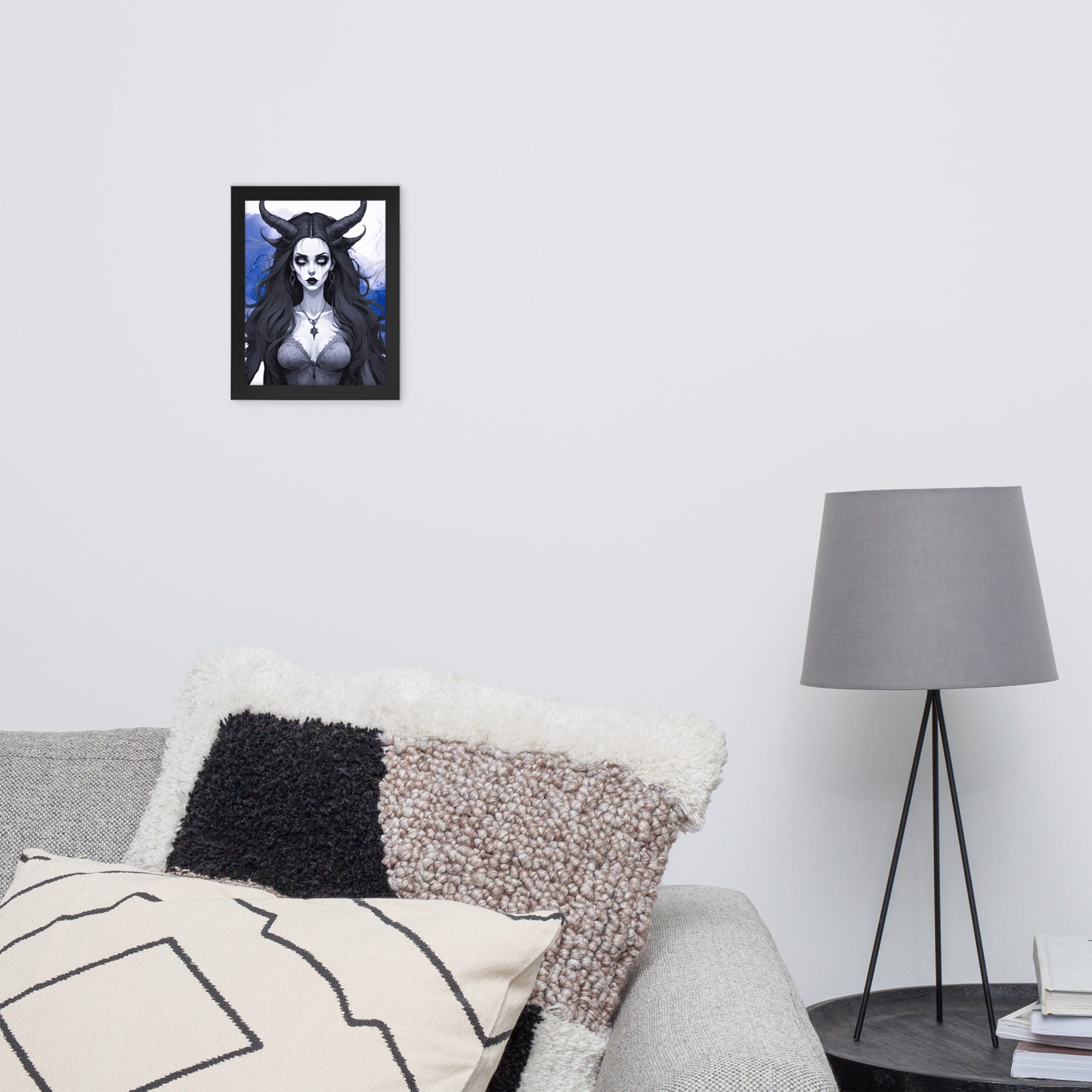 BW Marble V17 Framed Poster