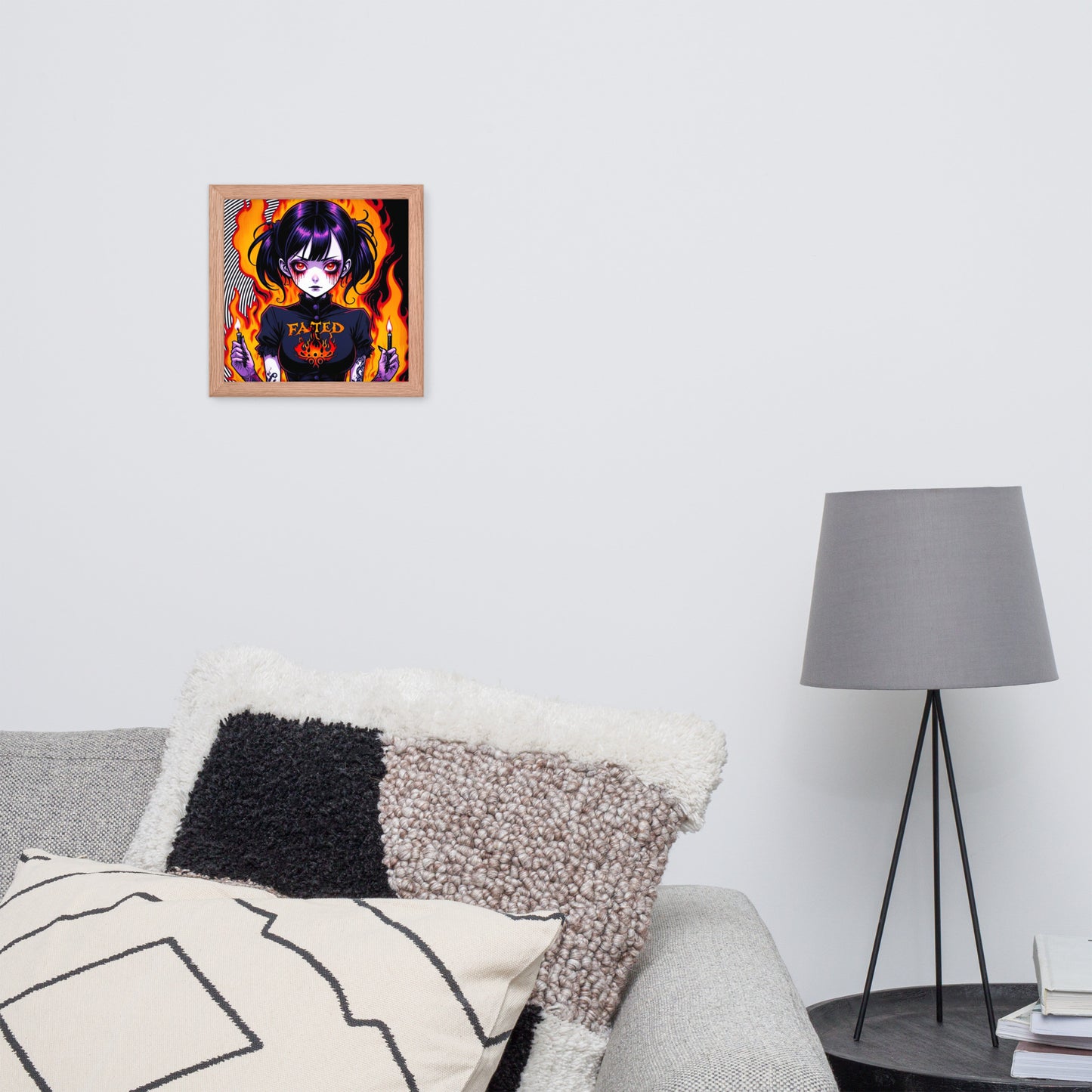 Spiral Fated For The Flames Framed Poster