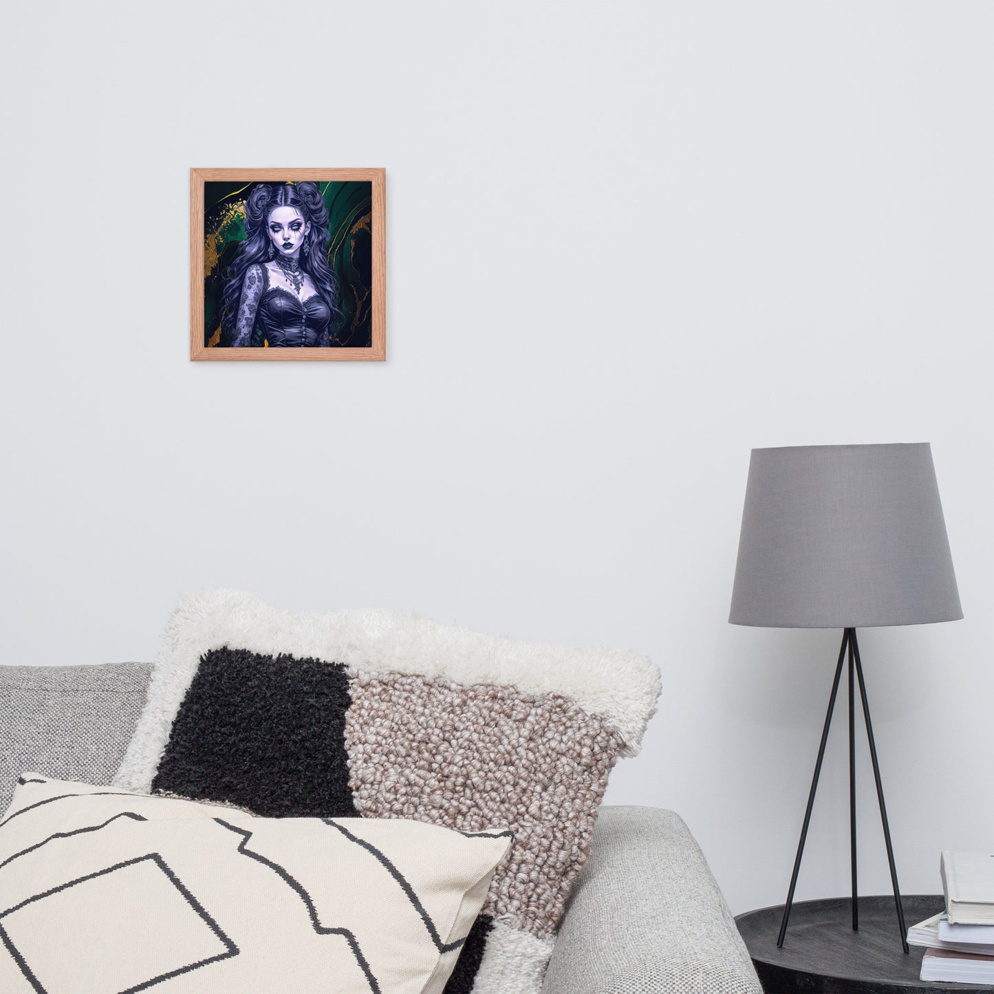BW Marble V30 Framed Poster