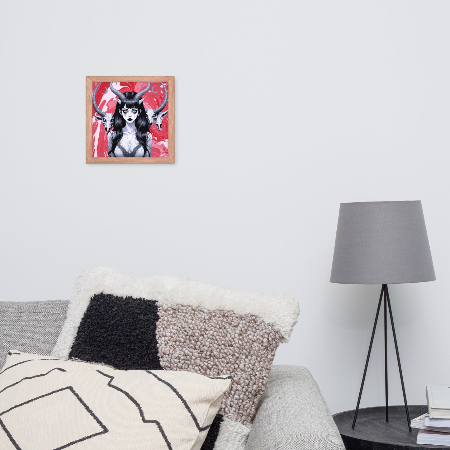 BW Marble V18 Framed Poster