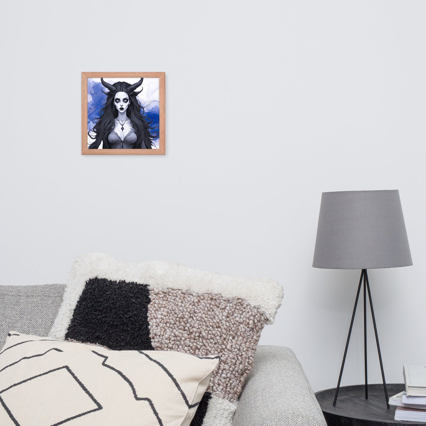 BW Marble V17 Framed Poster