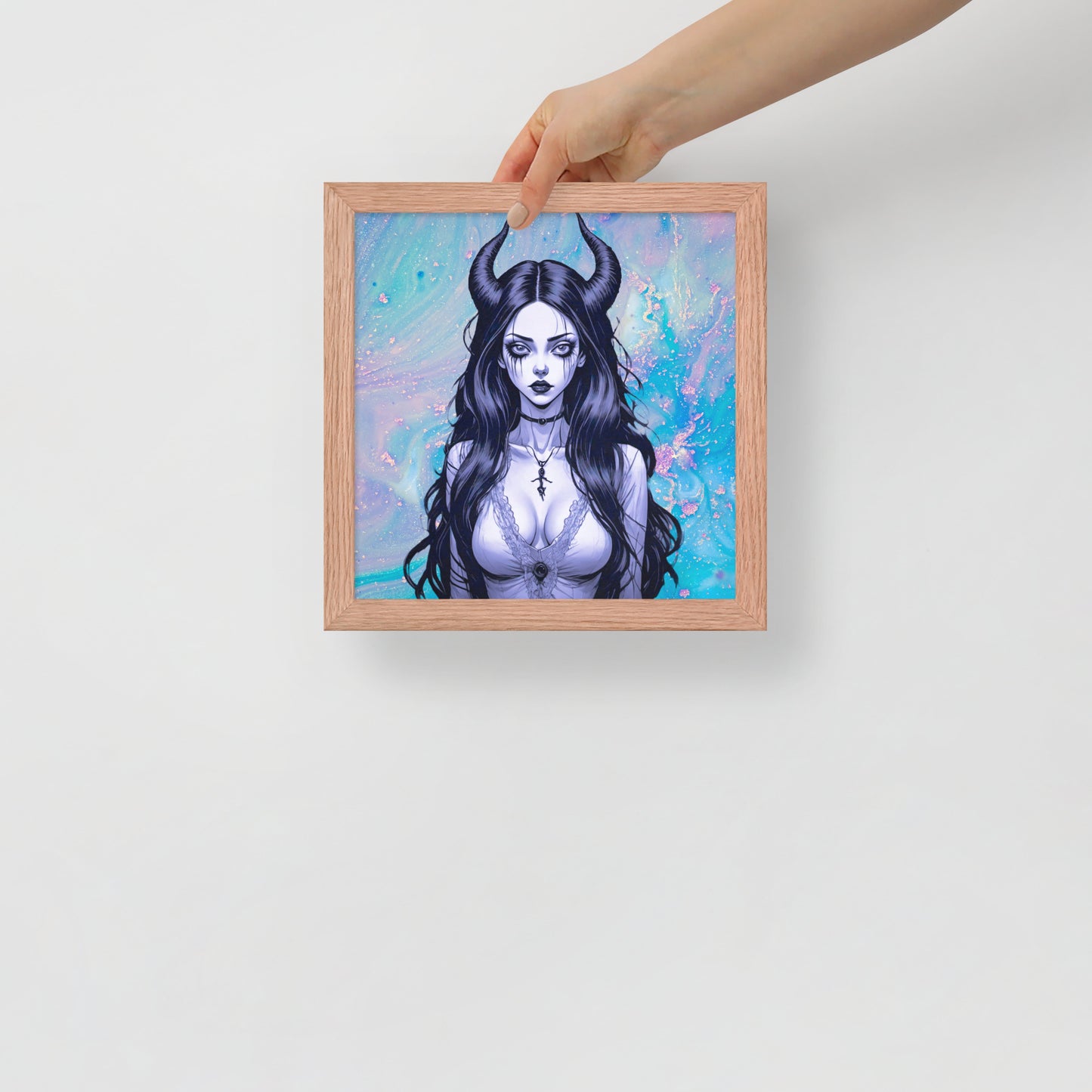 BW Marble V4 Framed Poster