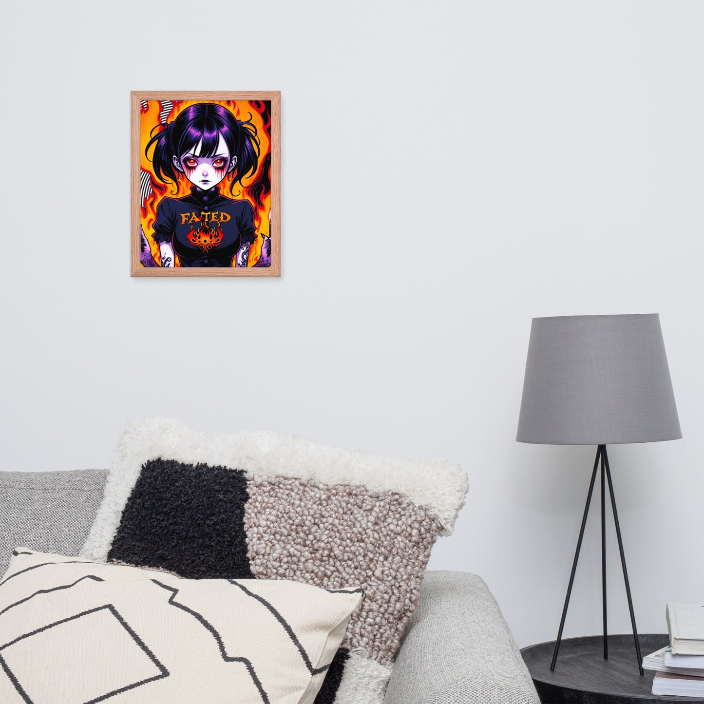 Spiral Fated For The Flames Framed Poster