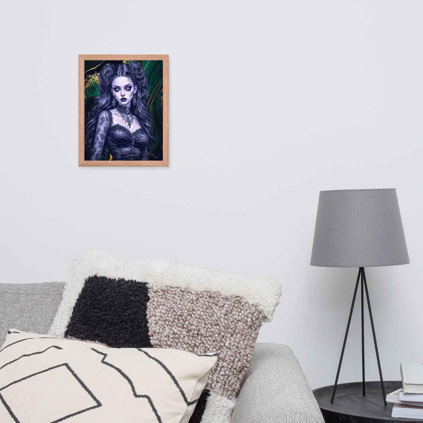 BW Marble V30 Framed Poster